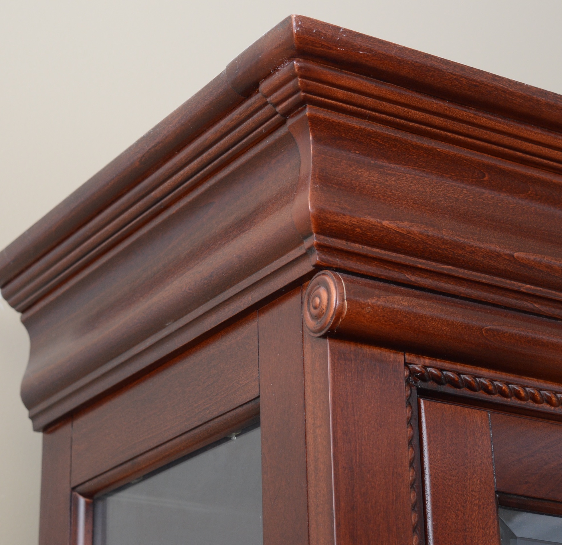 Lighted Cherry China Cabinet