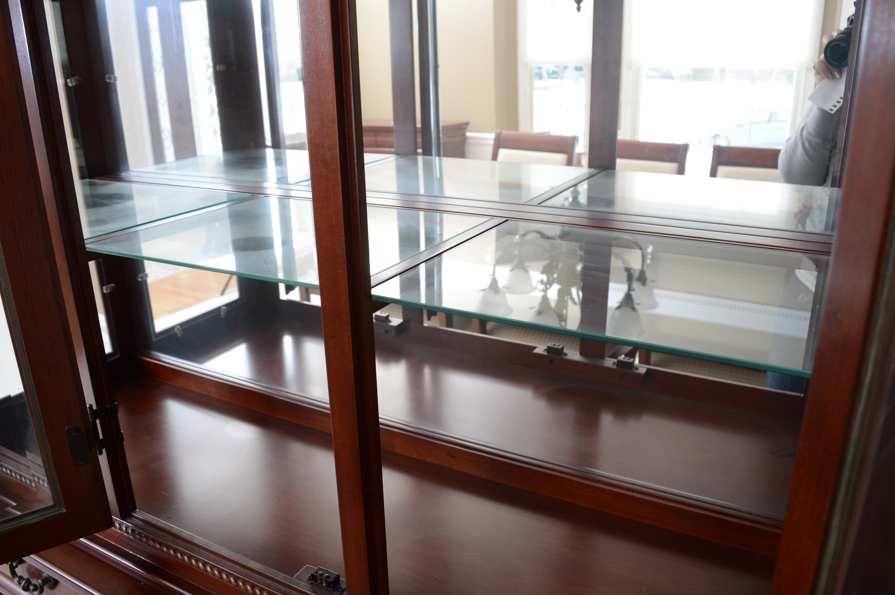 Lighted Cherry China Cabinet