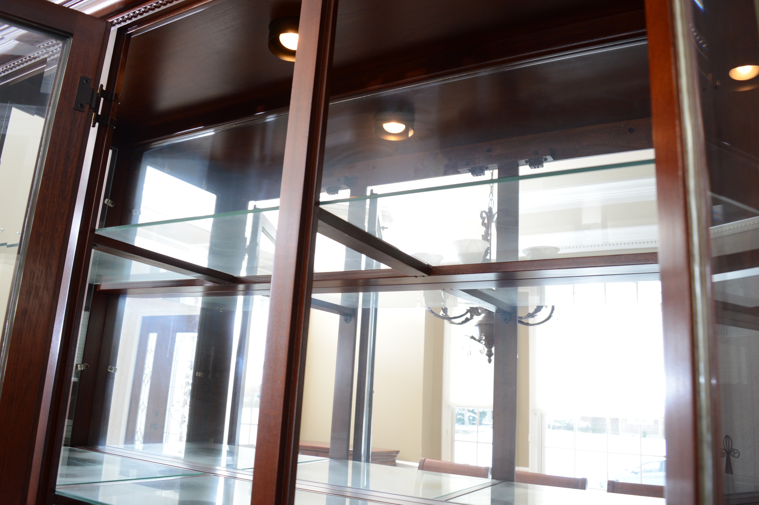 Lighted Cherry China Cabinet