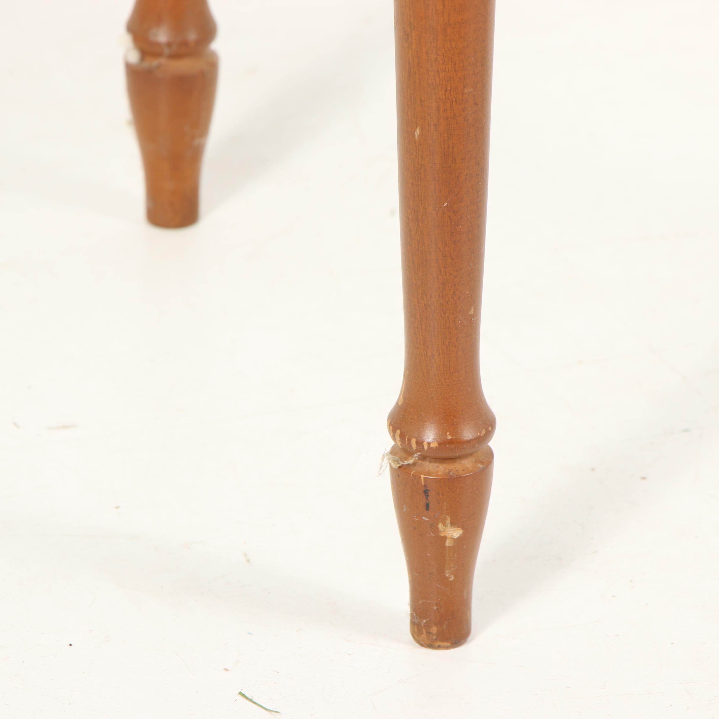 Colonial Style Maple Flip-Top Sewing Table by Sears Roebuck, Mid-20th Century