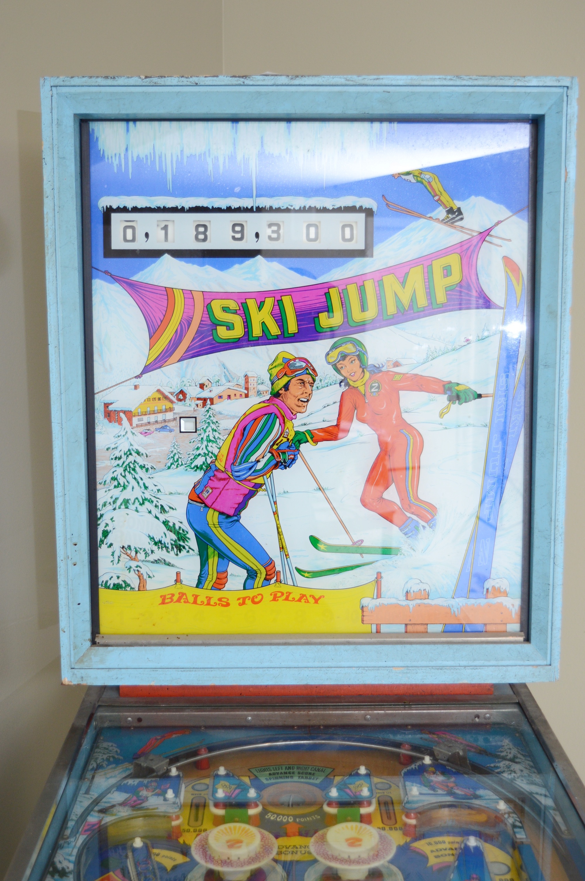 Zaccaria Vintage "Ski Jump" Pinball Machine