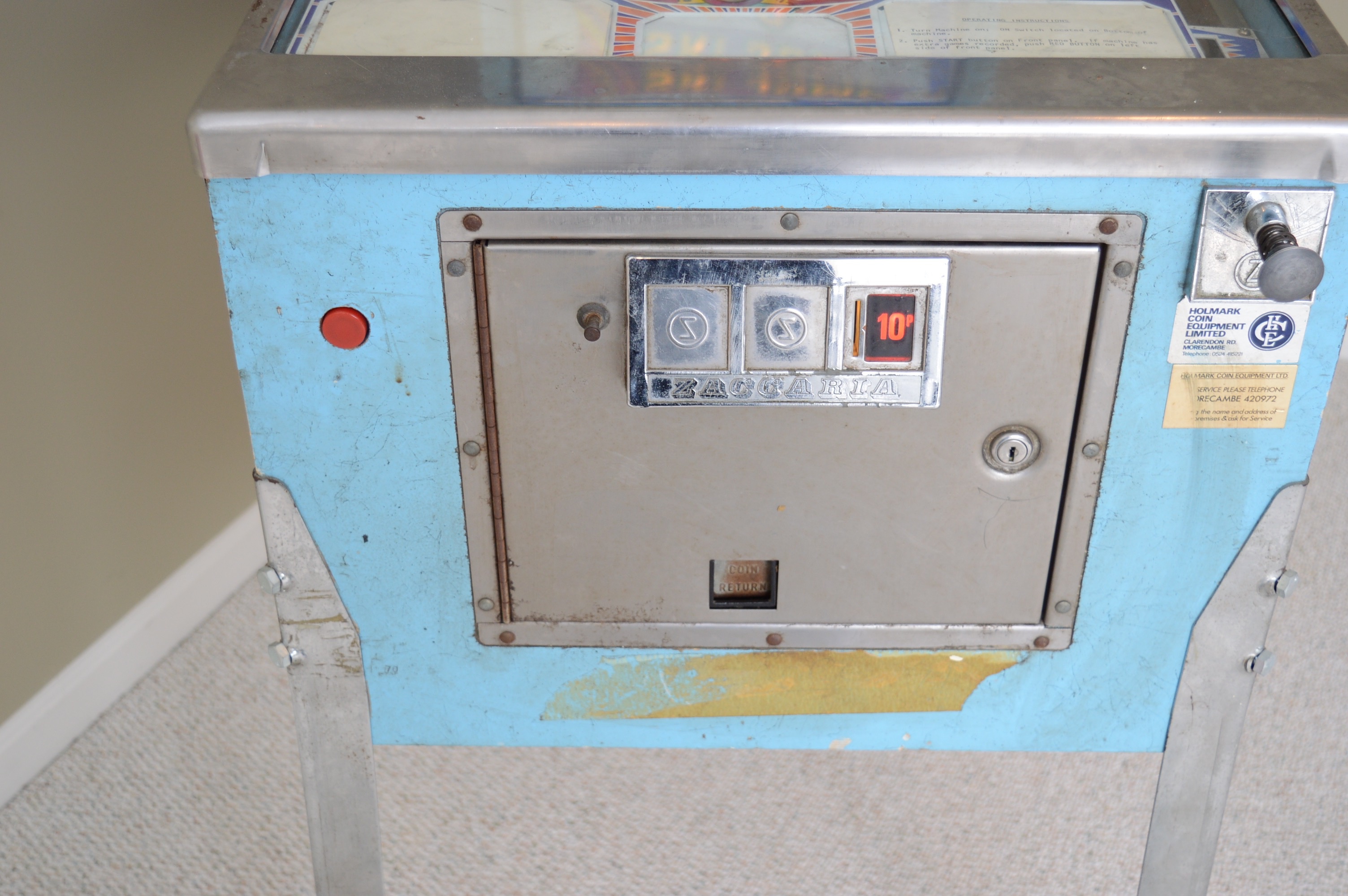 Zaccaria Vintage "Ski Jump" Pinball Machine