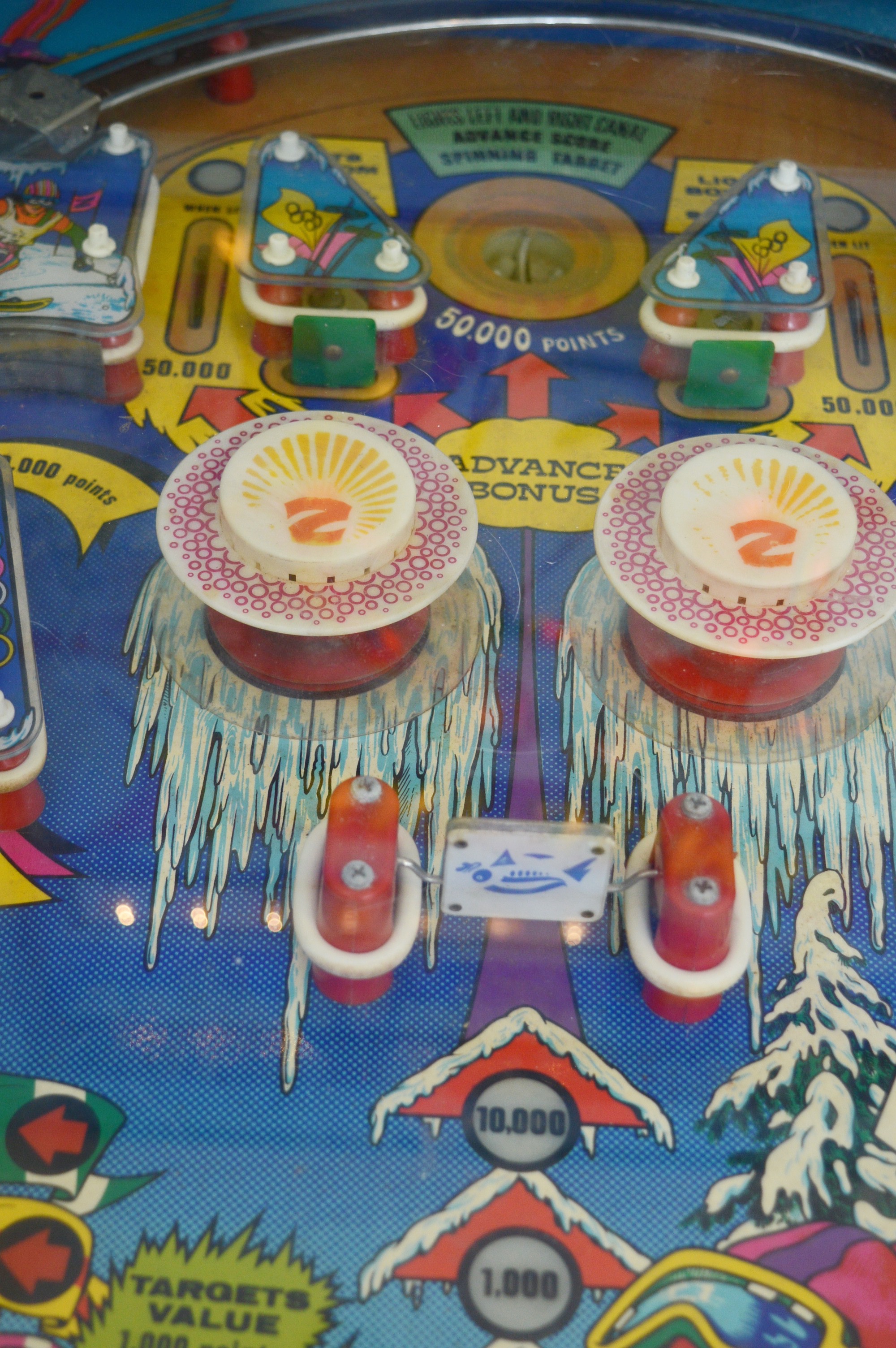 Zaccaria Vintage "Ski Jump" Pinball Machine