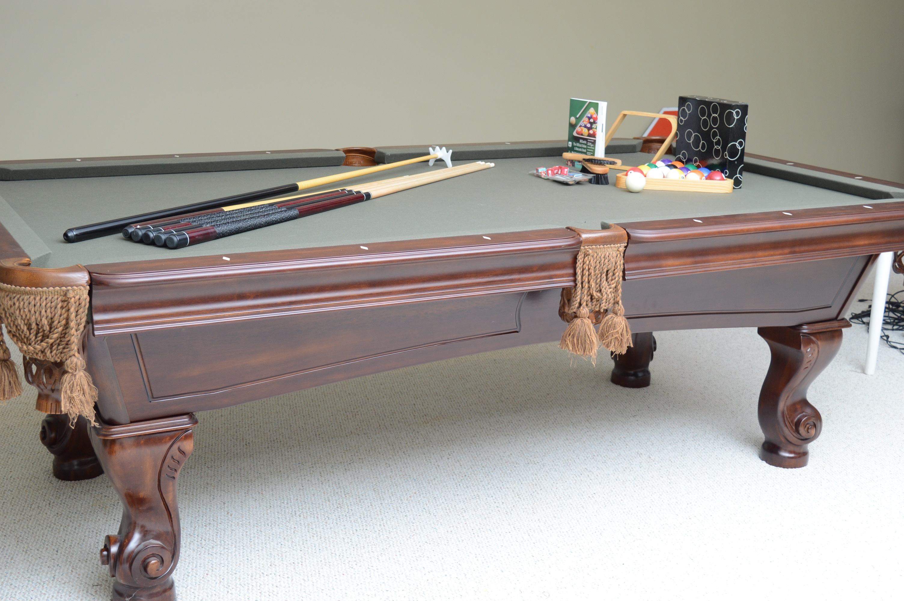 Beringer Slate Top Pool Table  with Accessories
