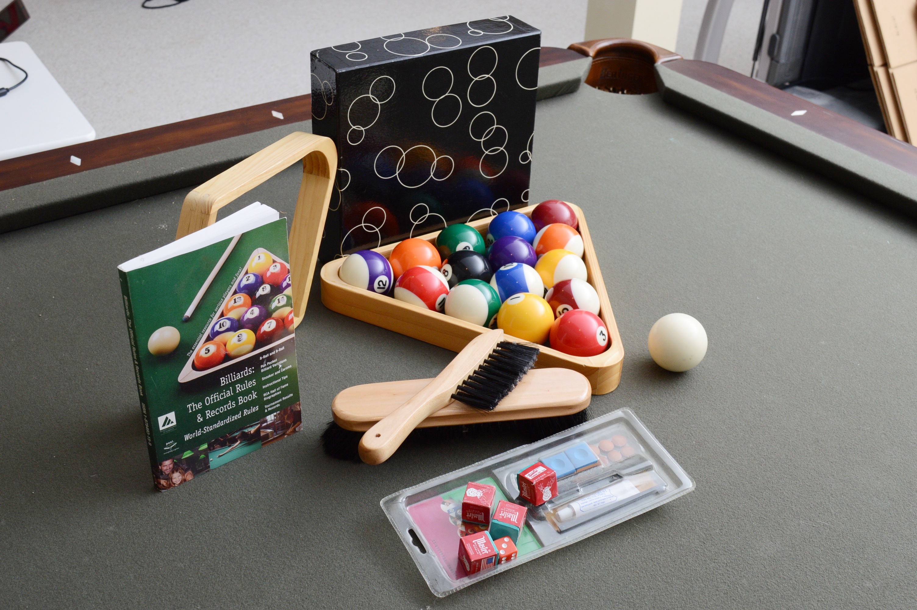 Beringer Slate Top Pool Table  with Accessories