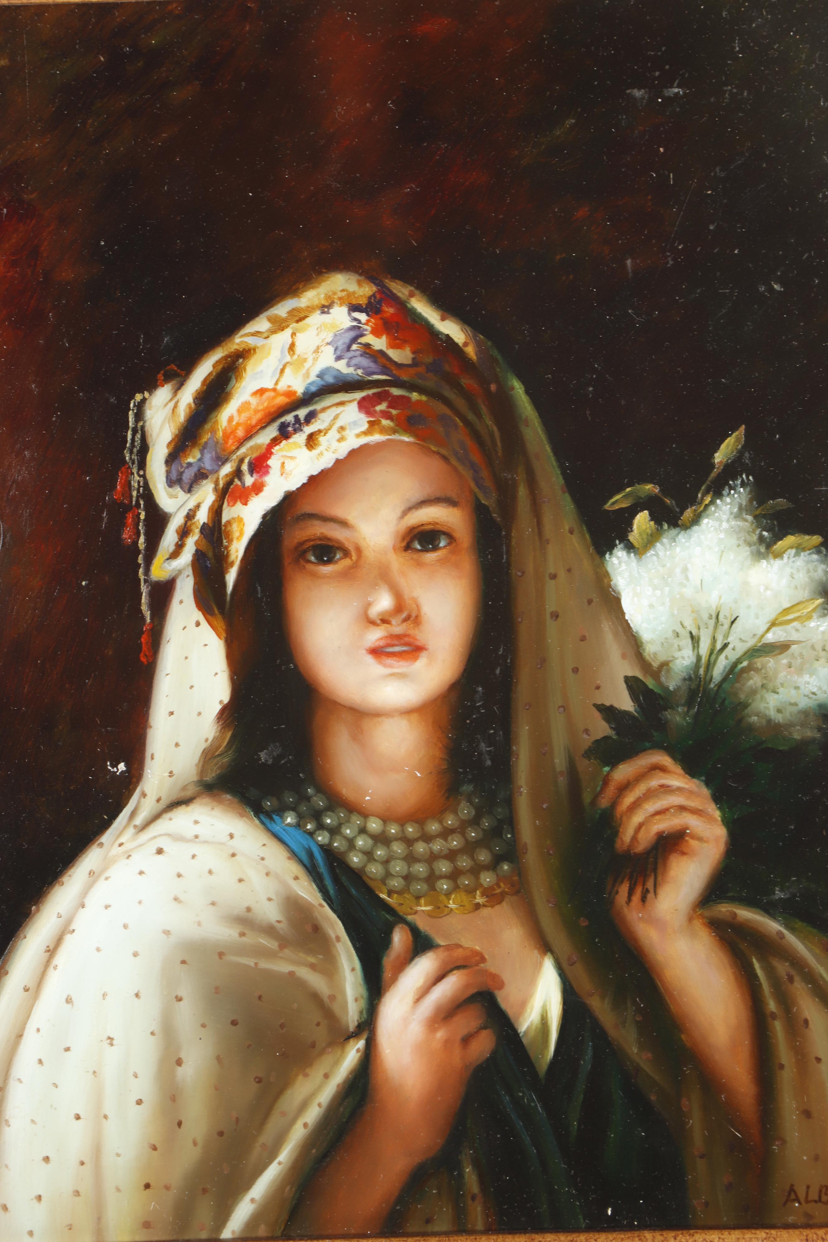 20th Century Portrait Oil Painting