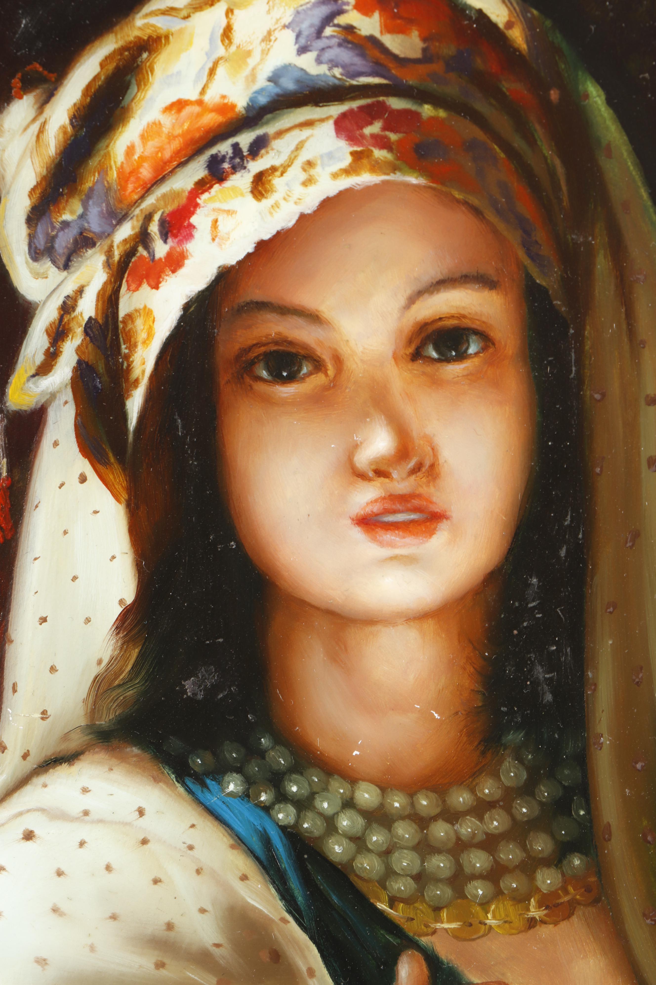 20th Century Portrait Oil Painting