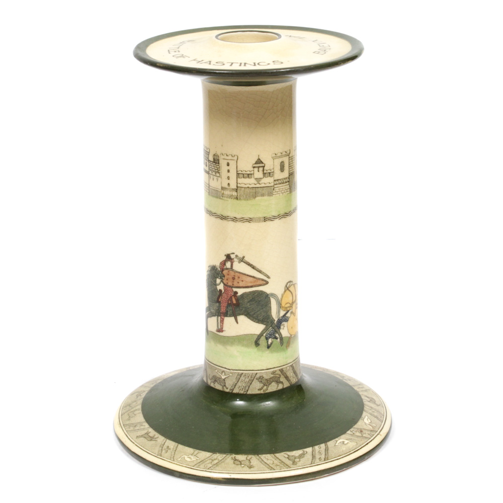 Royal Doulton "Battle of Hastings" Candlestick After the Bayeux Tapestry