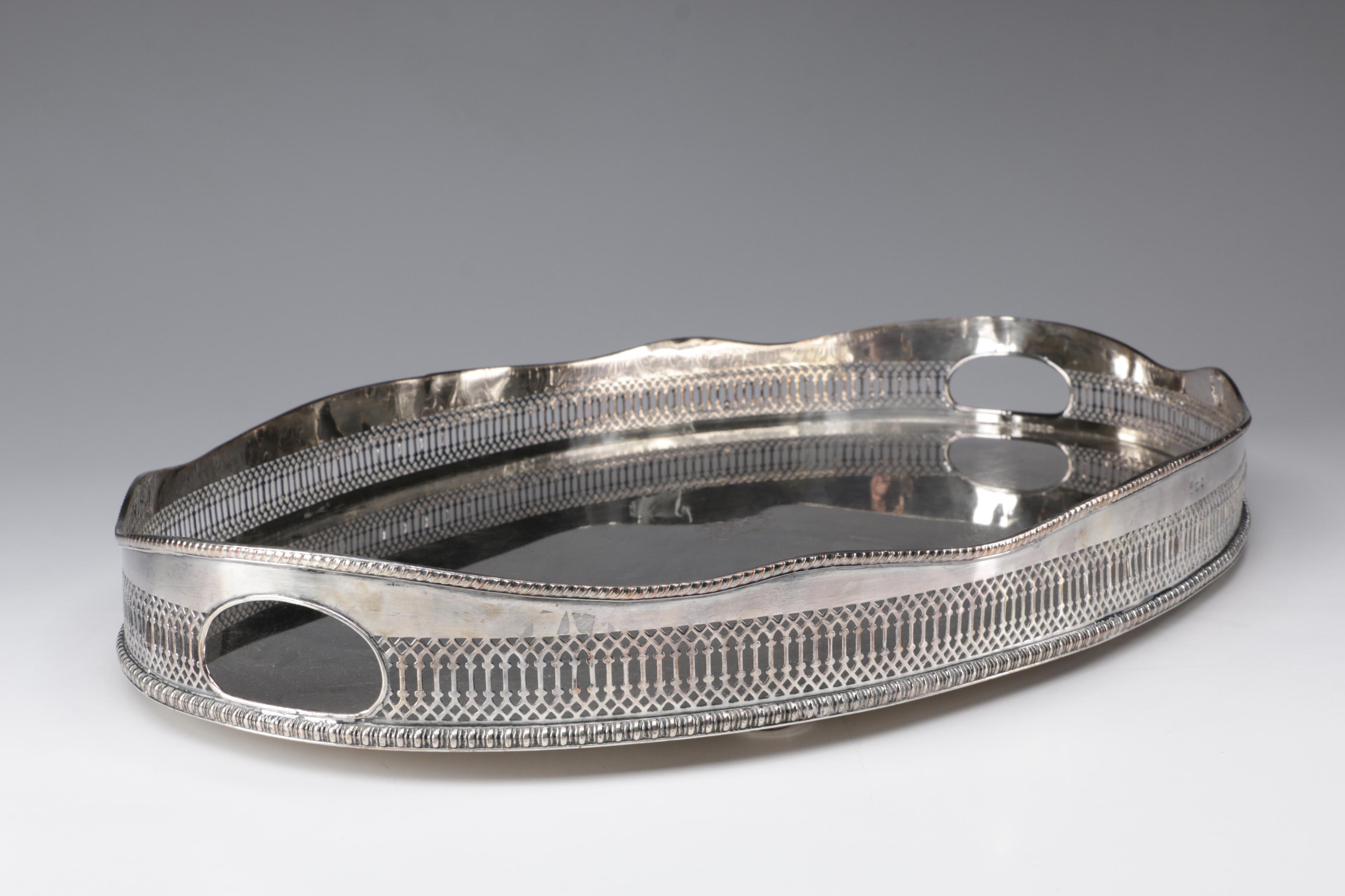 Tiffany Co. "Hampton" Silver Plate Waiter Tray and More, c.1935