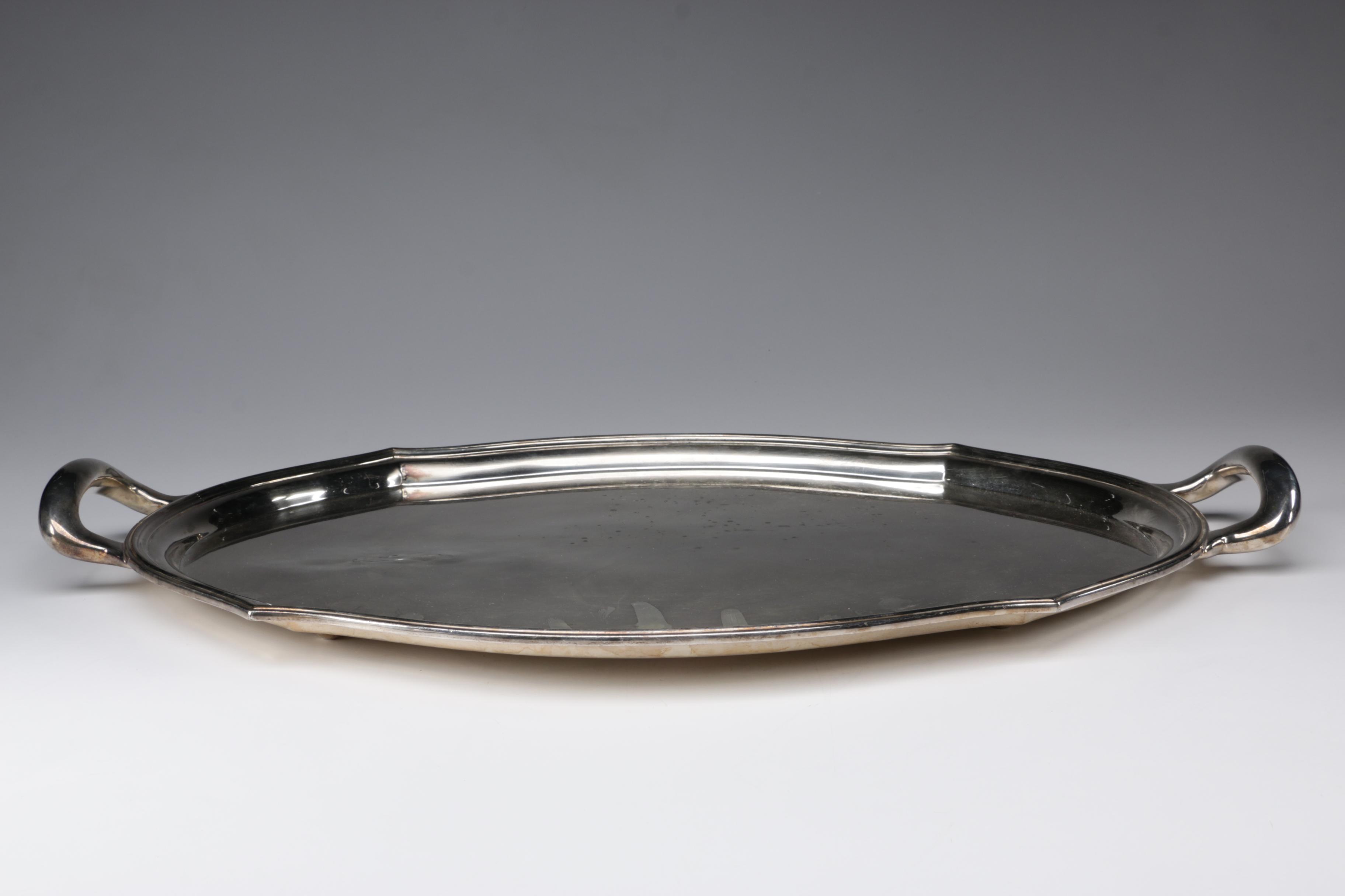 Tiffany Co. "Hampton" Silver Plate Waiter Tray and More, c.1935