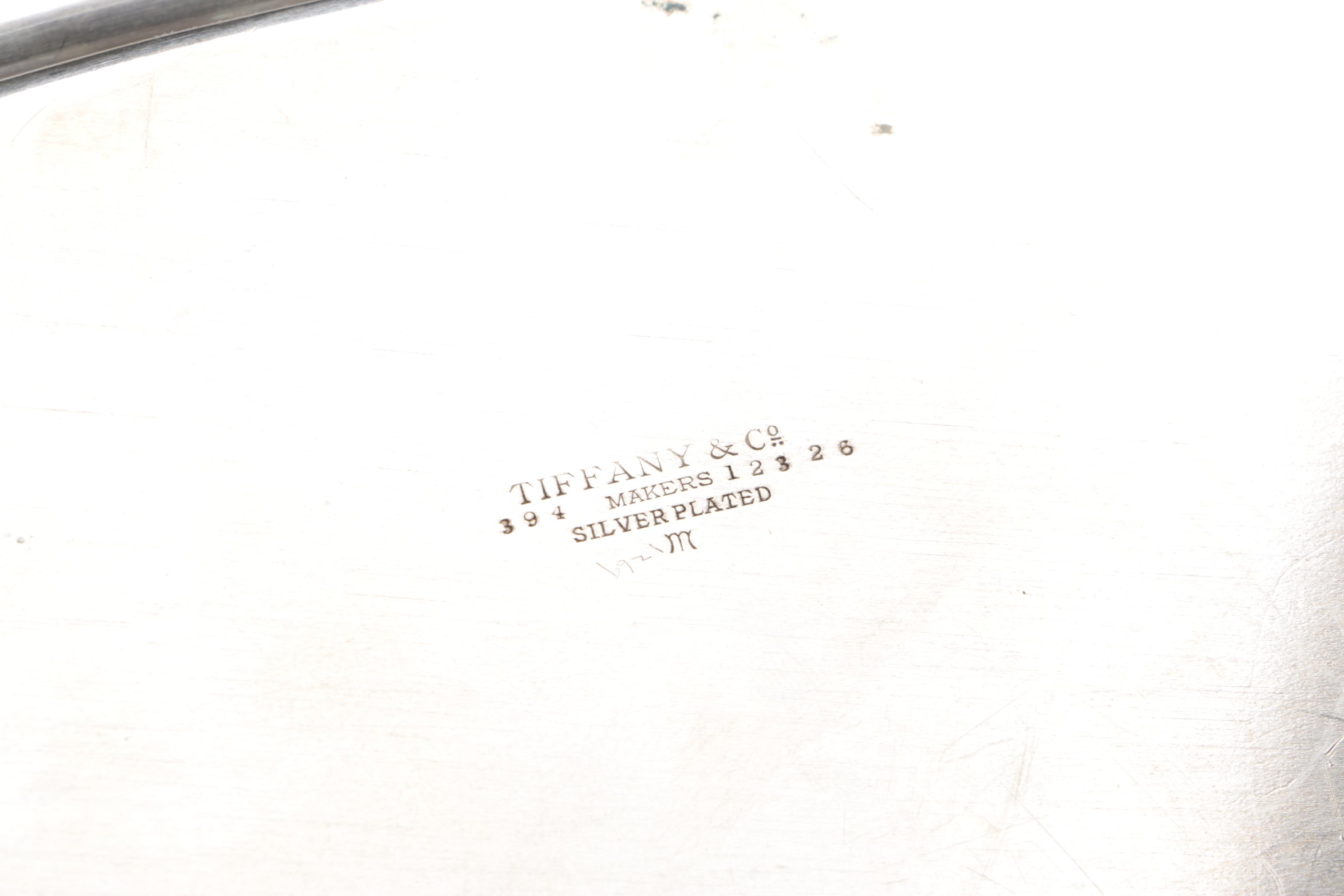 Tiffany Co. "Hampton" Silver Plate Waiter Tray and More, c.1935