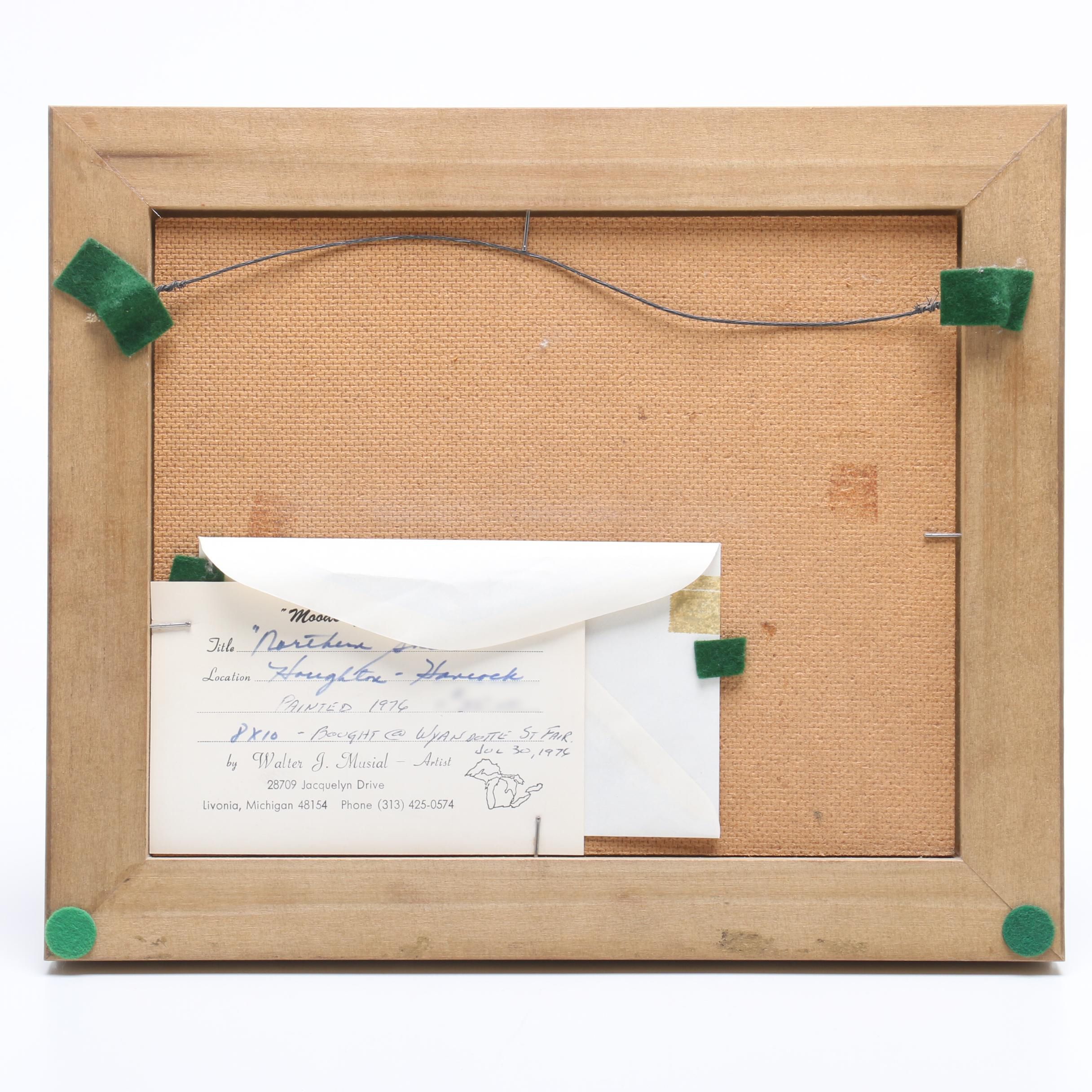 Walter J. Musial Oil Painting "Northern Skies"