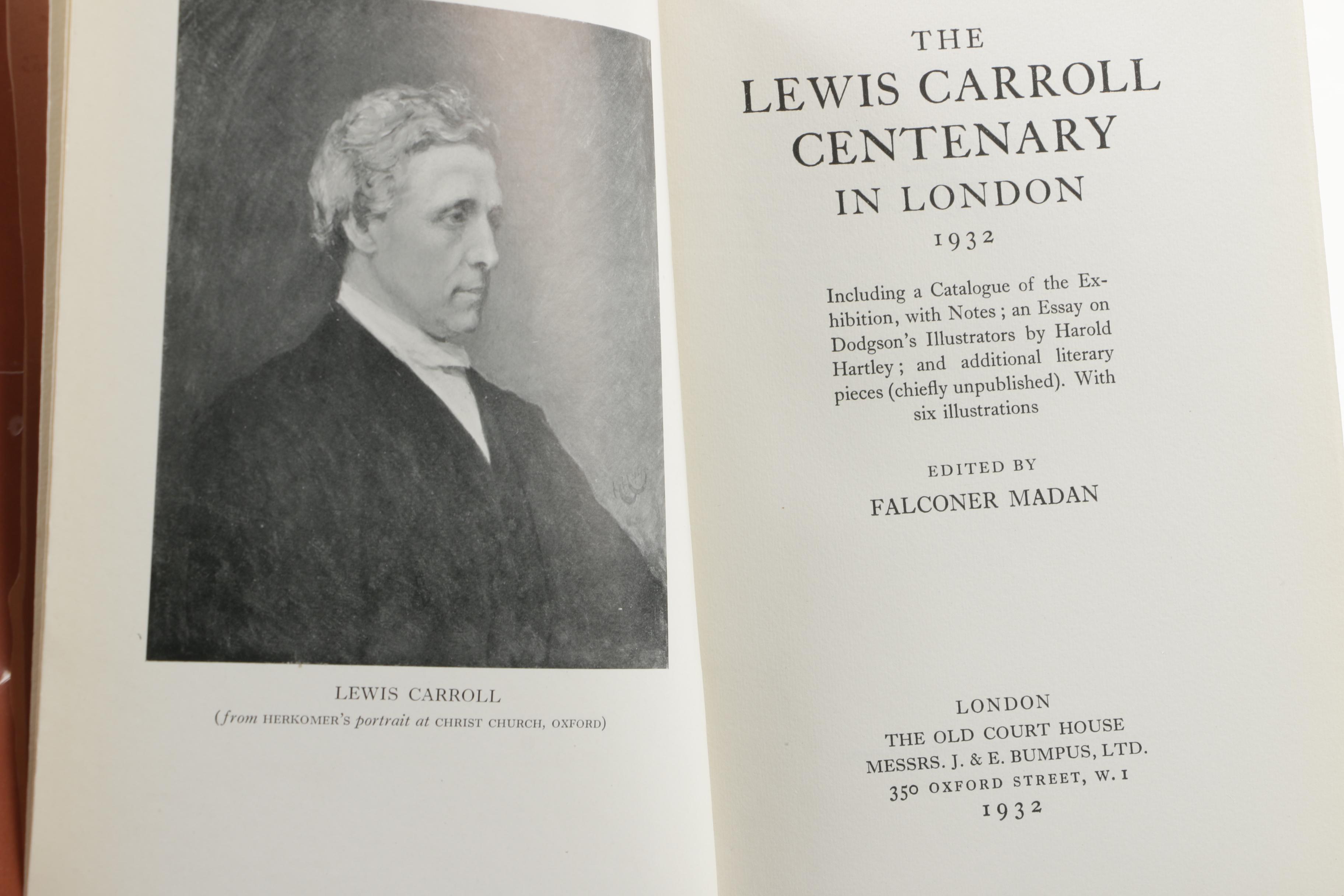 "The Lewis Carroll Centenary in London" with Vintage "Alice" Books