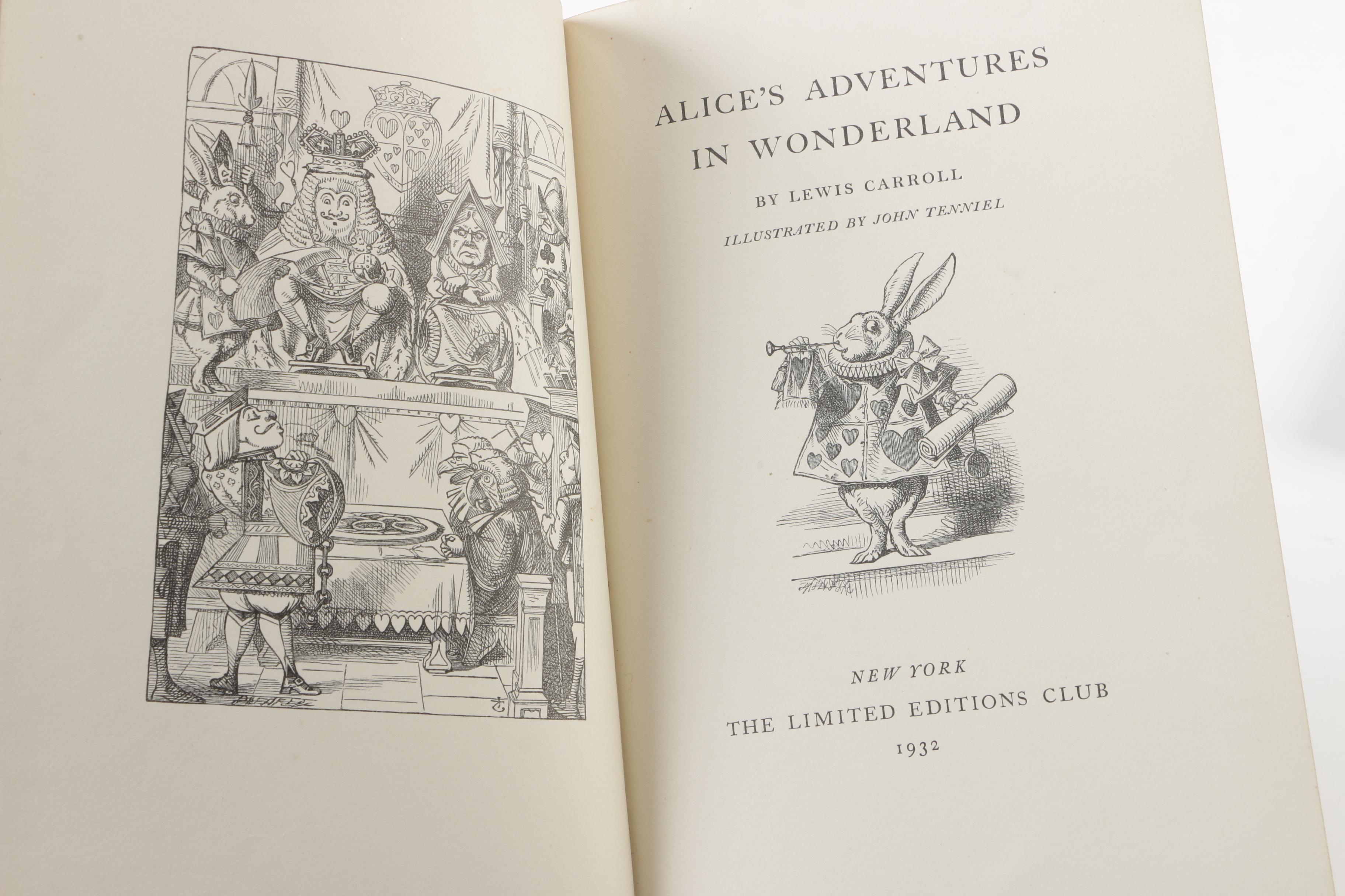 "The Lewis Carroll Centenary in London" with Vintage "Alice" Books