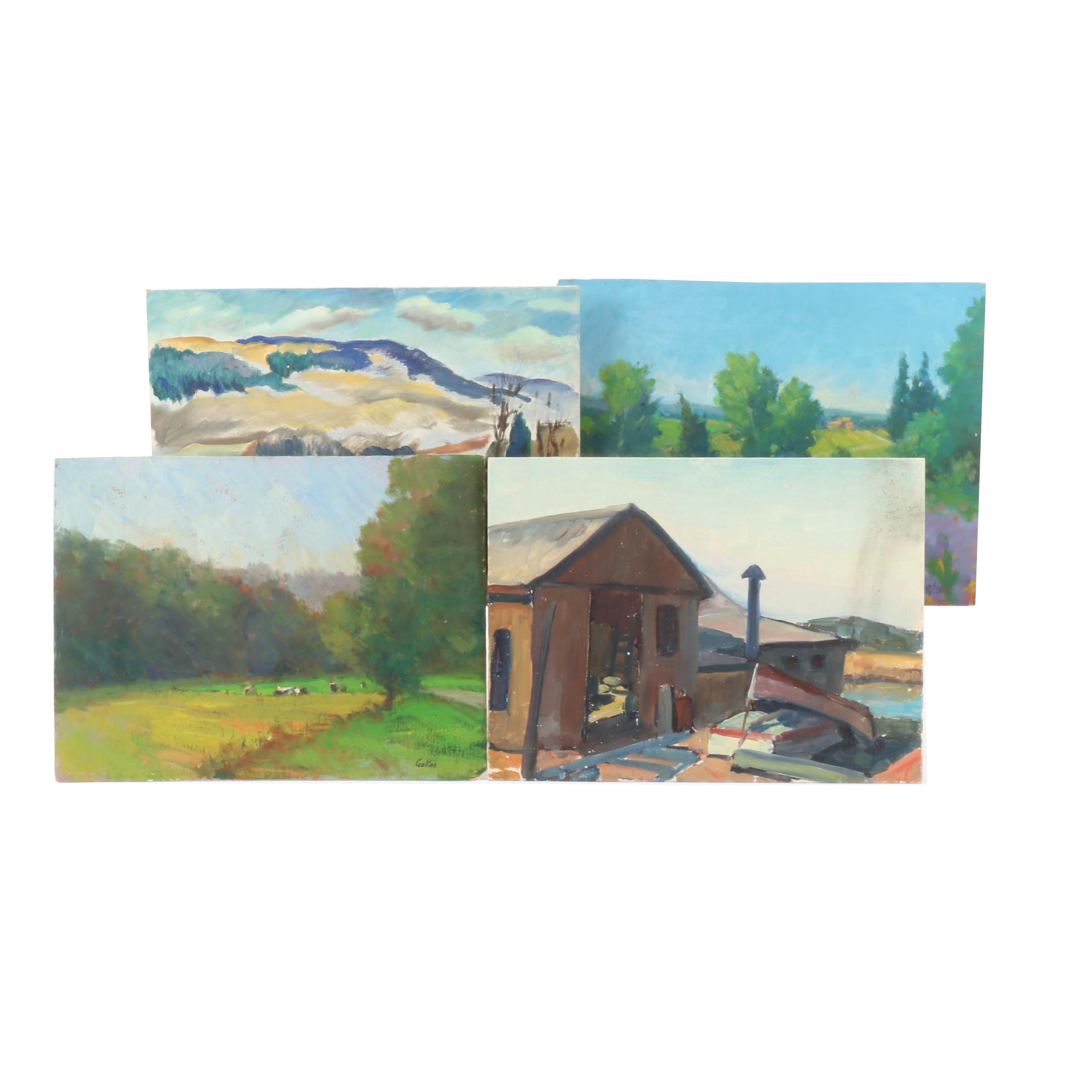 Landscape Oil Paintings Including Works by Michelle Golias