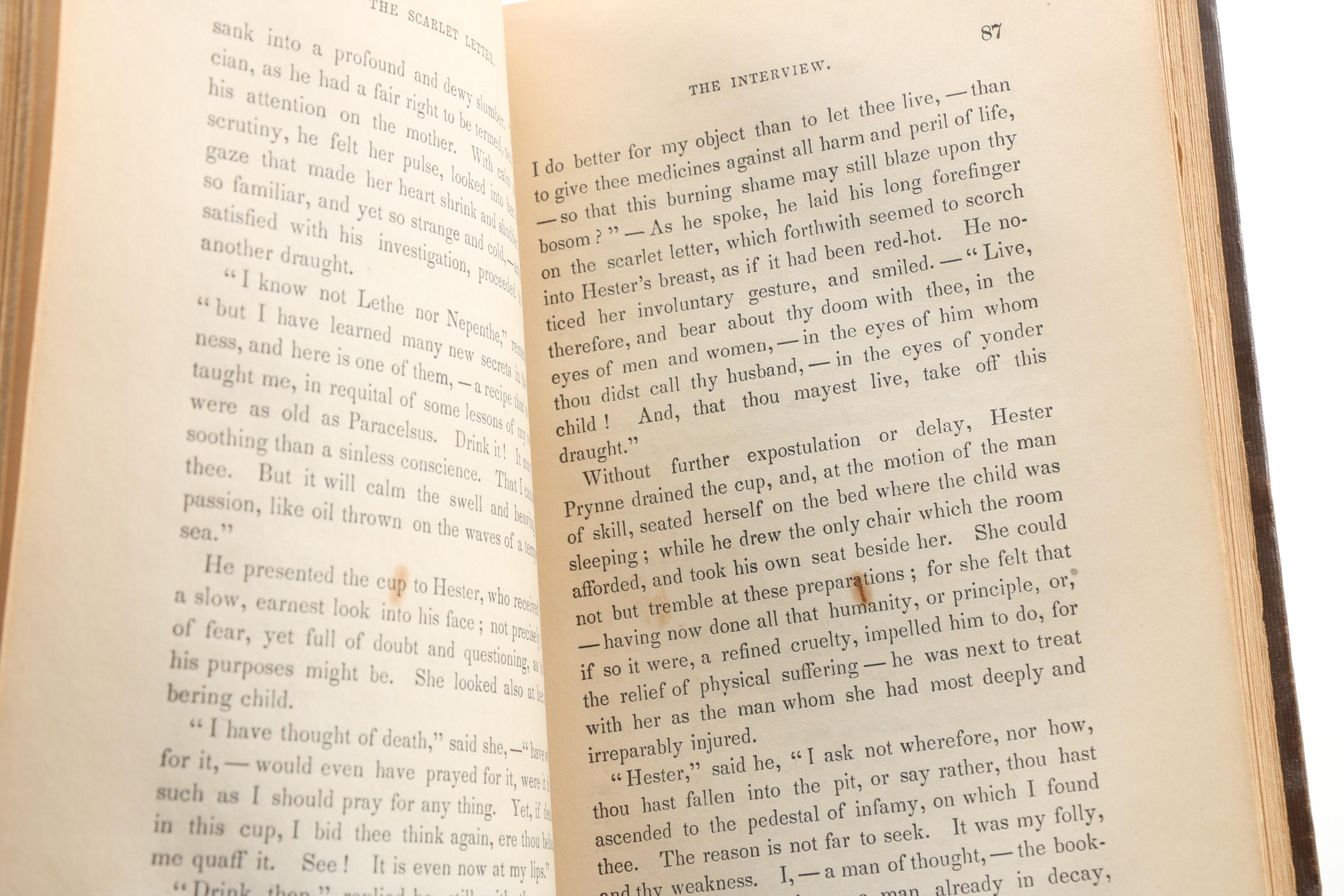 First Printing "The Scarlet Letter" by Nathaniel Hawthorne, 1850