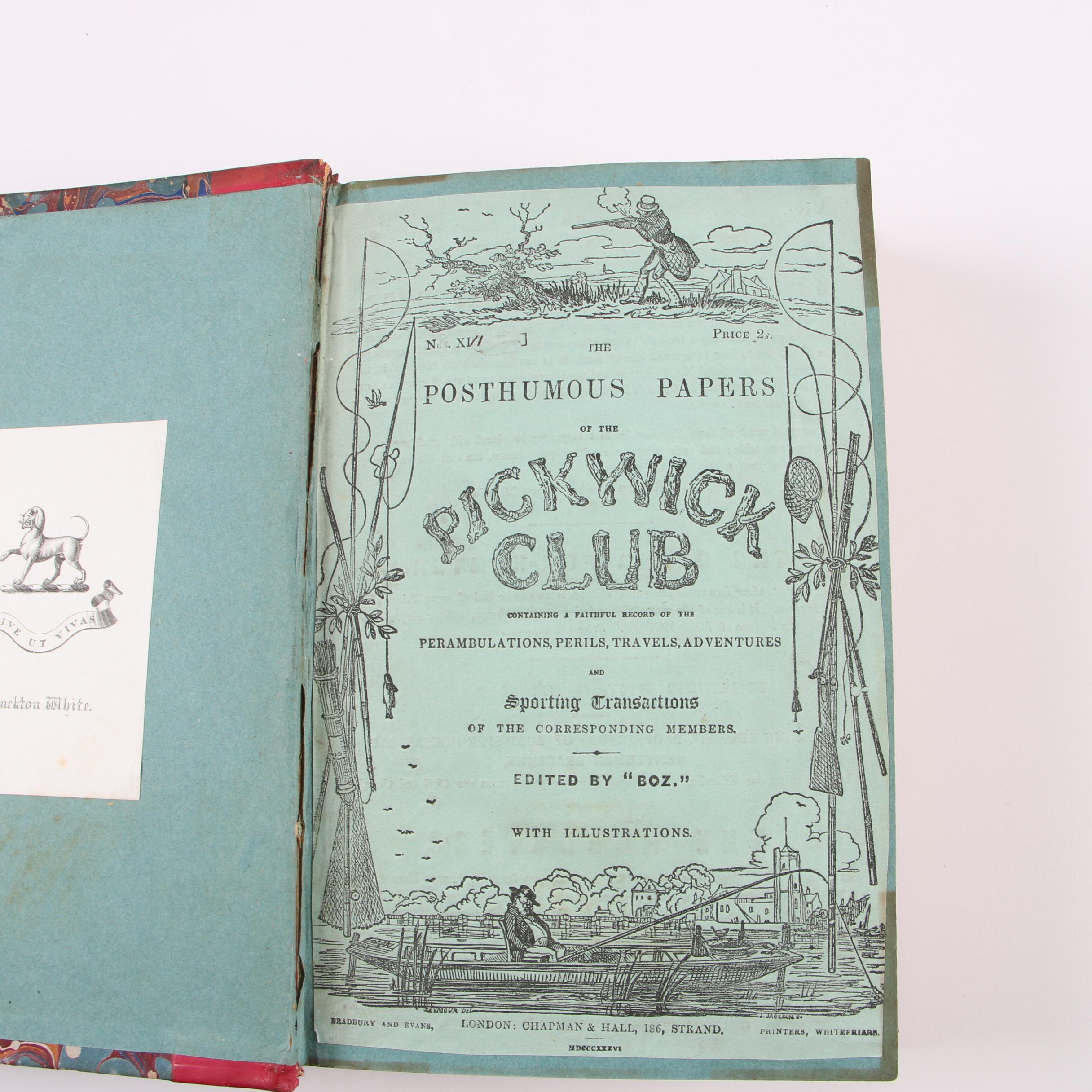 First Edition Early Impression "Pickwick Papers" by Charles Dickens