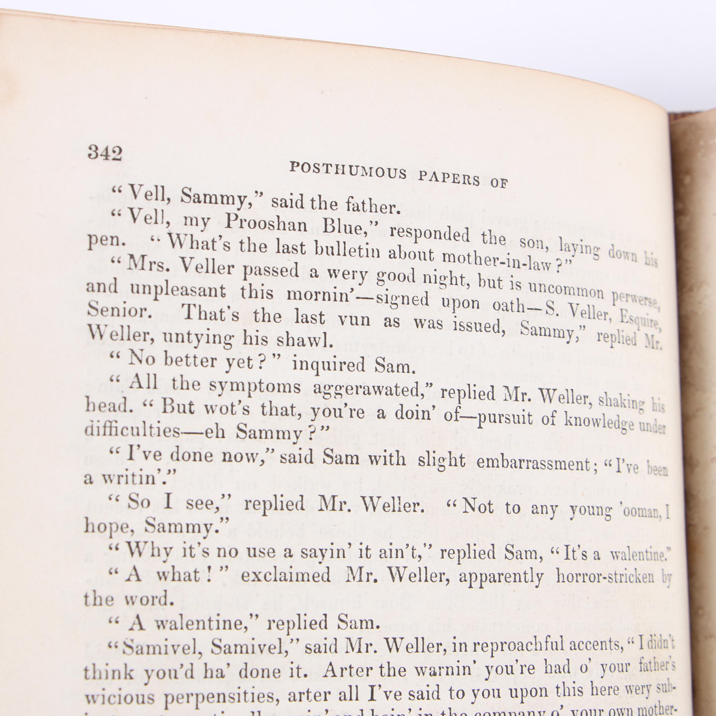 First Edition Early Impression "Pickwick Papers" by Charles Dickens