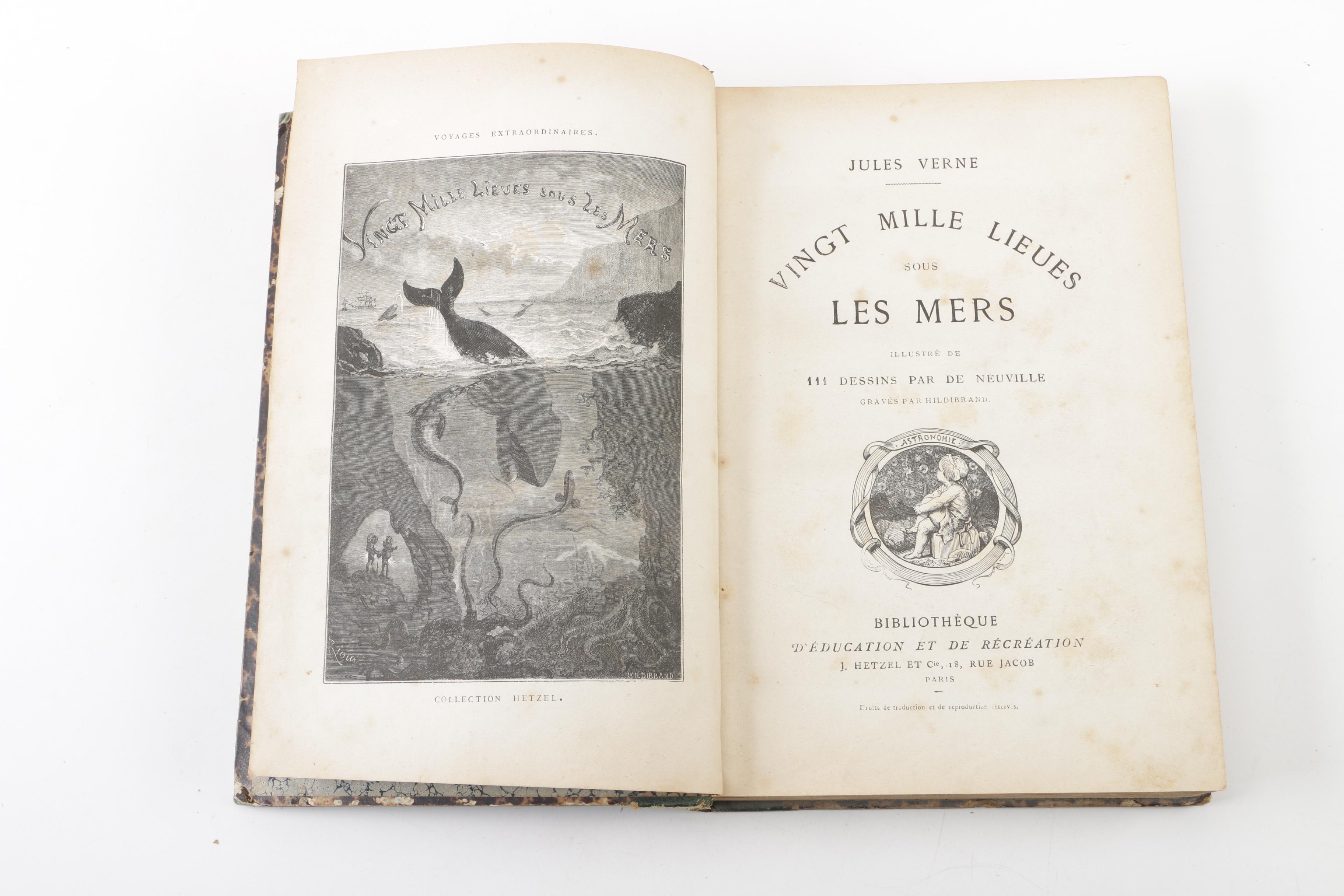 1871 First French Edition "Twenty Thousand Leagues Under the Sea"