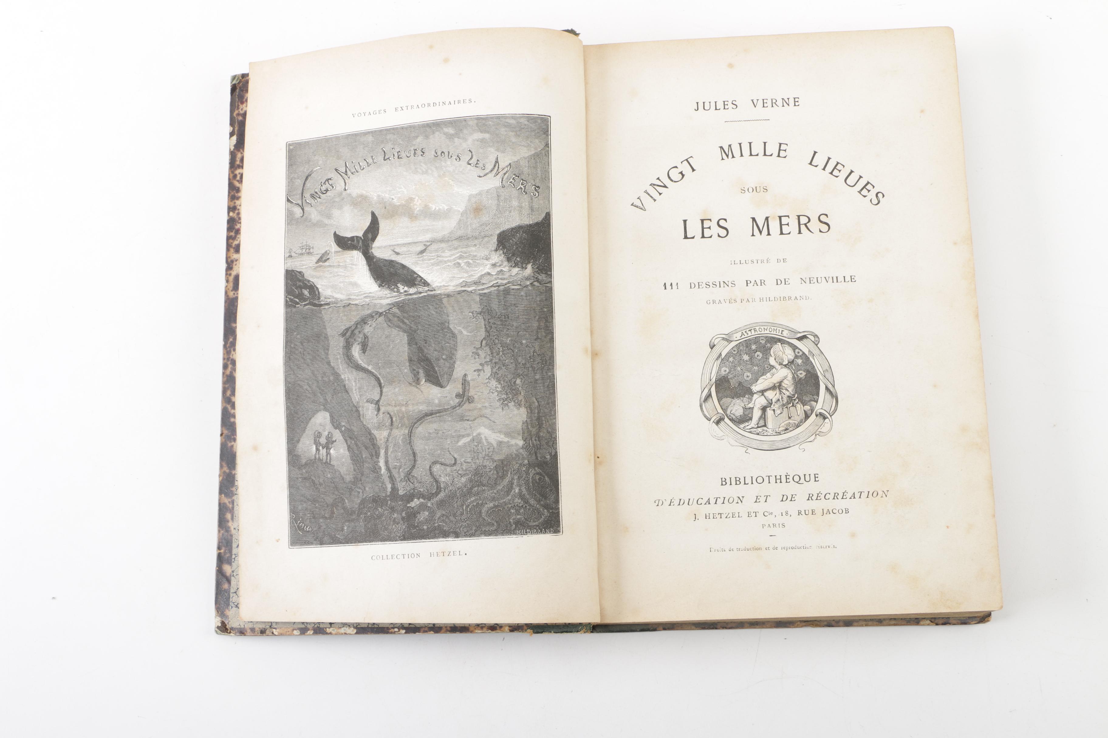 1871 First French Edition "Twenty Thousand Leagues Under the Sea"