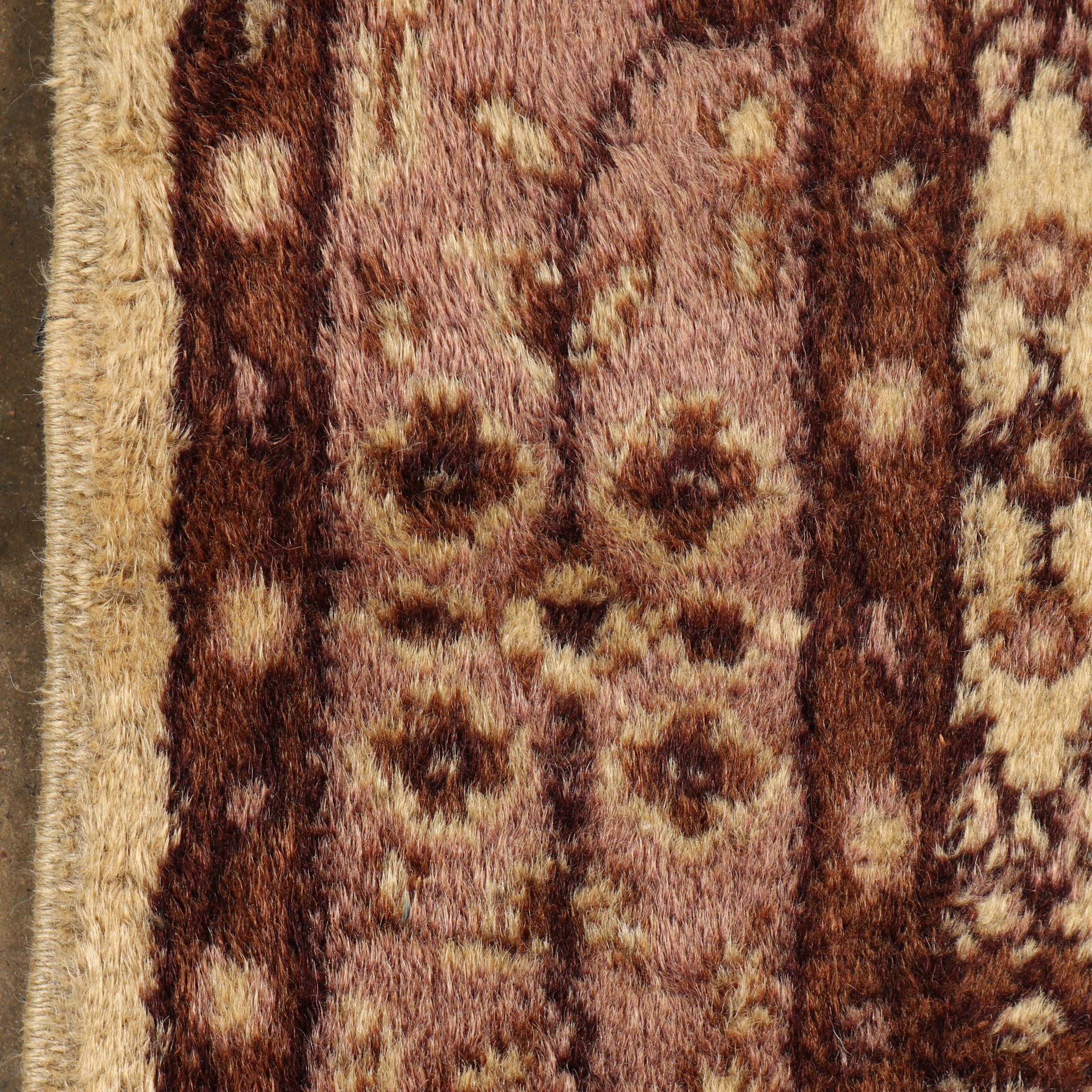 Hand-Knotted Turkish Kayseri Wool Rug