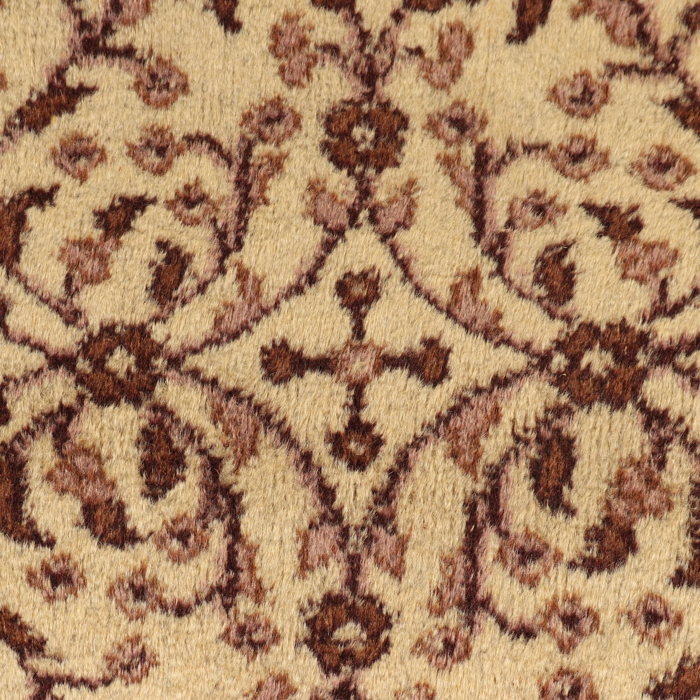 Hand-Knotted Turkish Kayseri Wool Rug