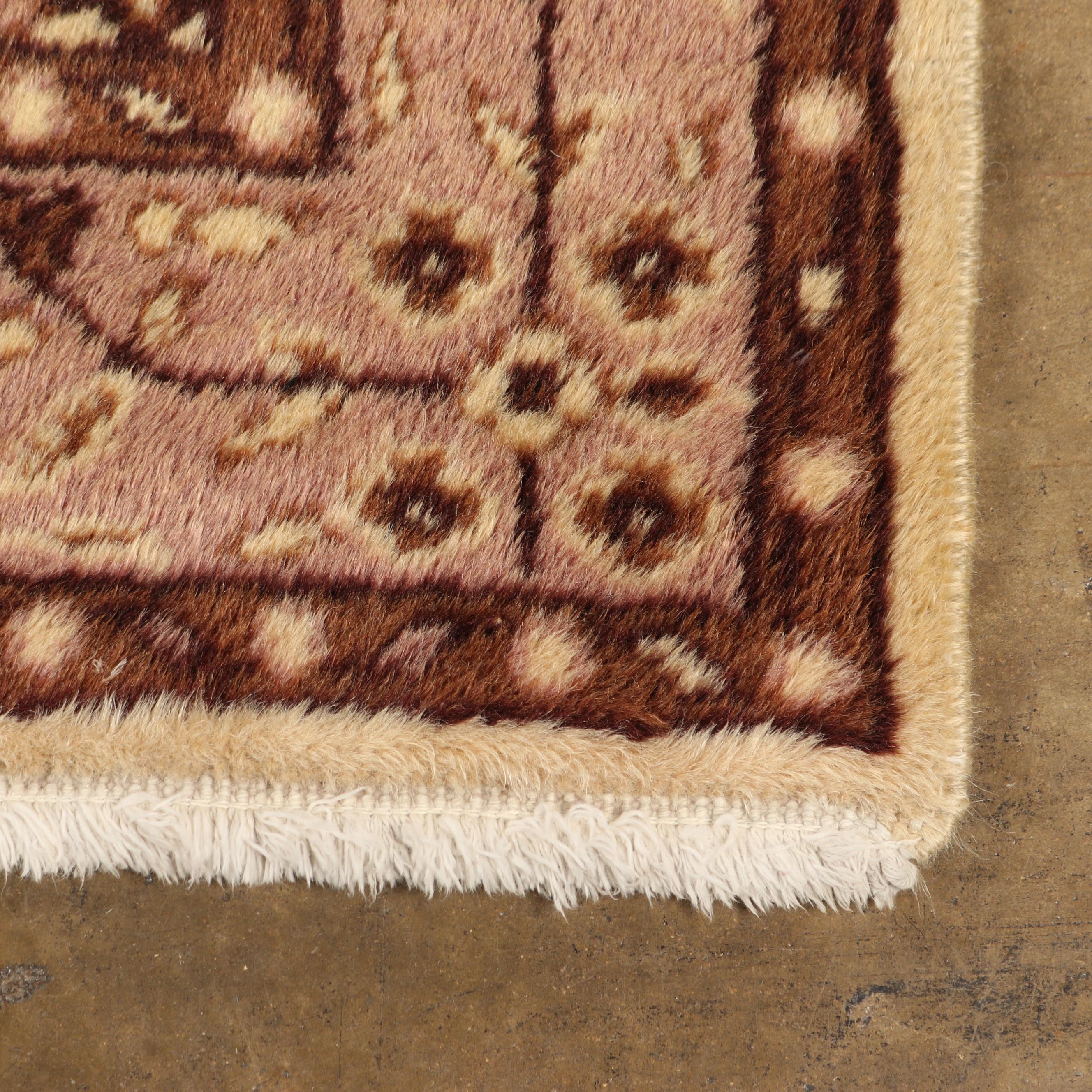 Hand-Knotted Turkish Kayseri Wool Rug