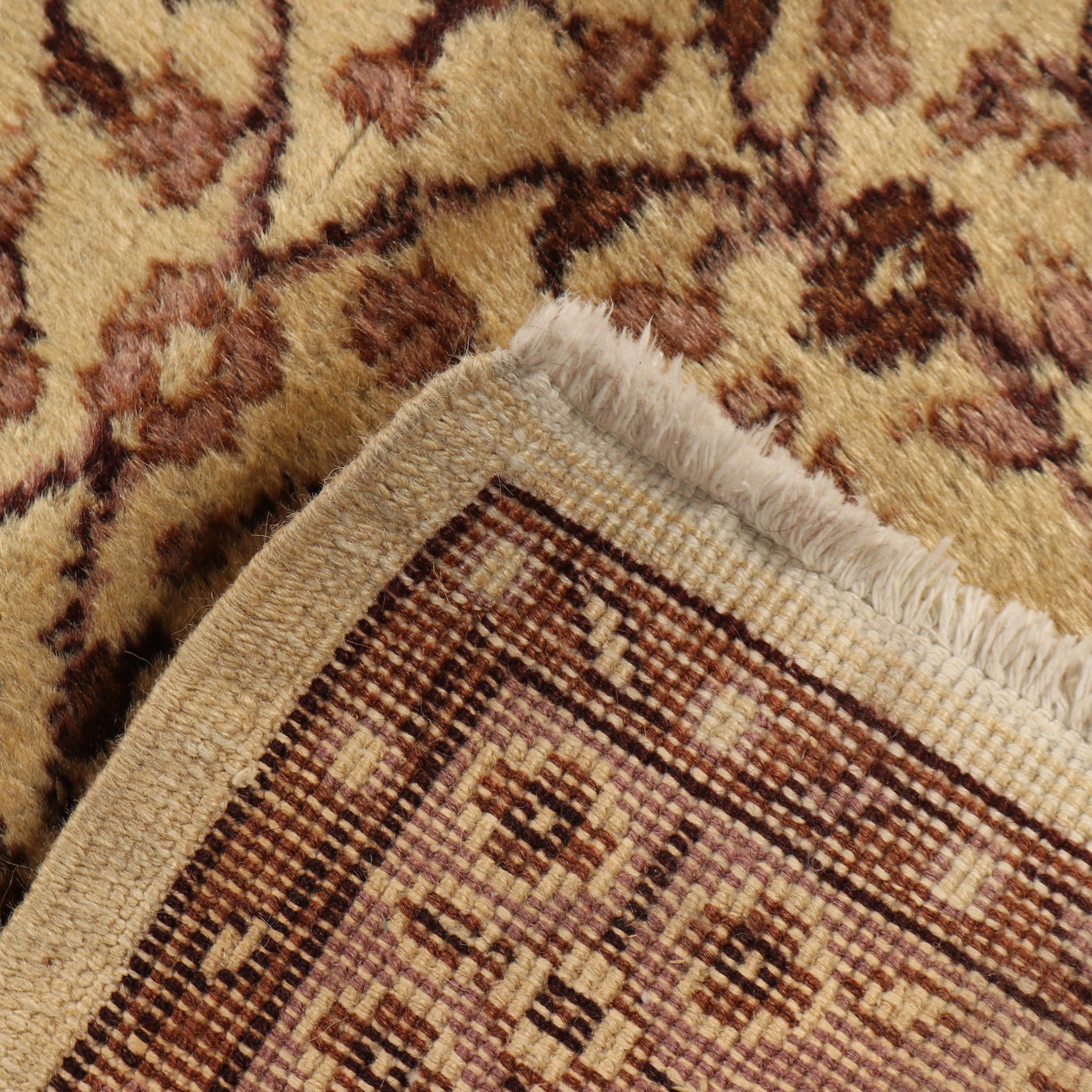 Hand-Knotted Turkish Kayseri Wool Rug