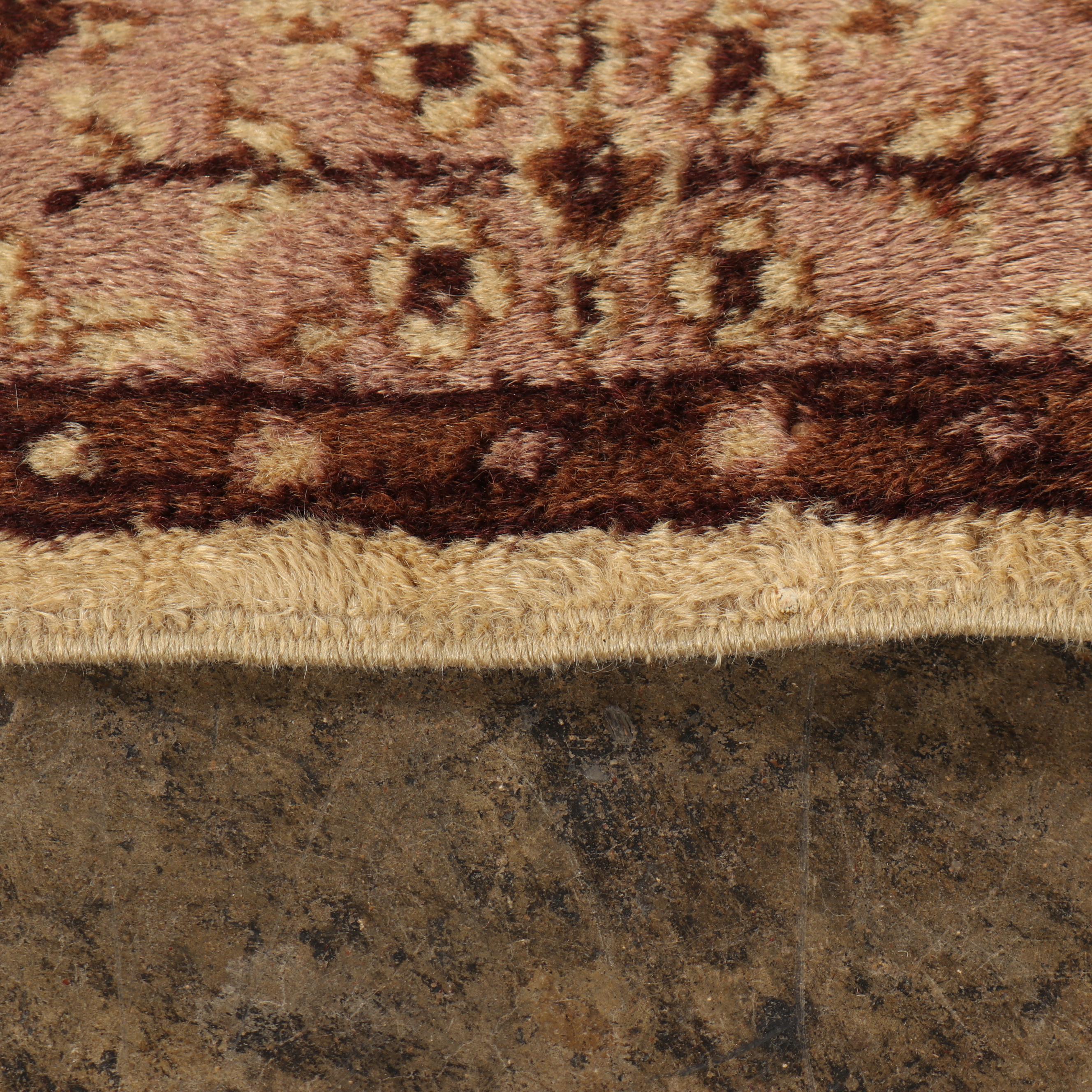 Hand-Knotted Turkish Kayseri Wool Rug