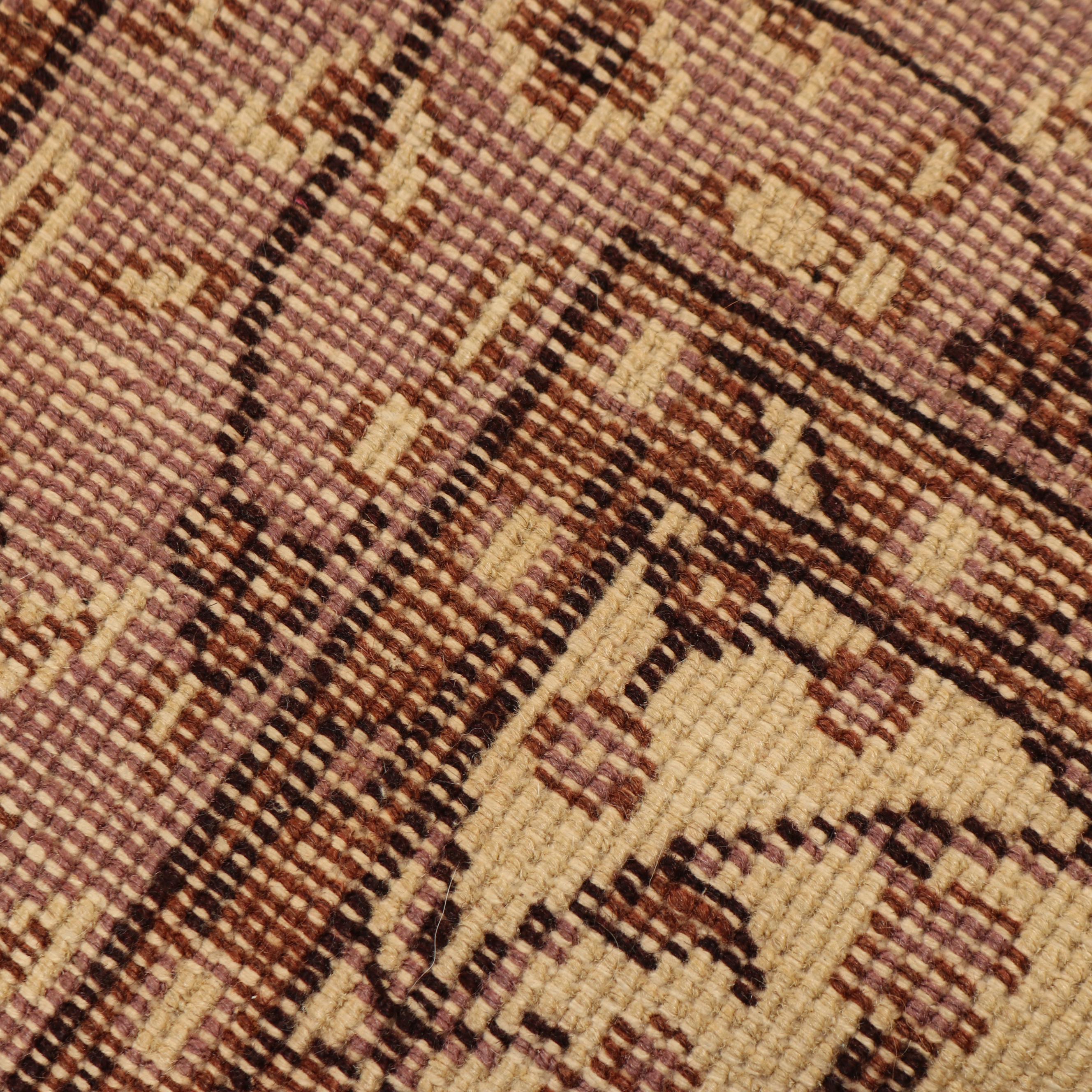 Hand-Knotted Turkish Kayseri Wool Rug