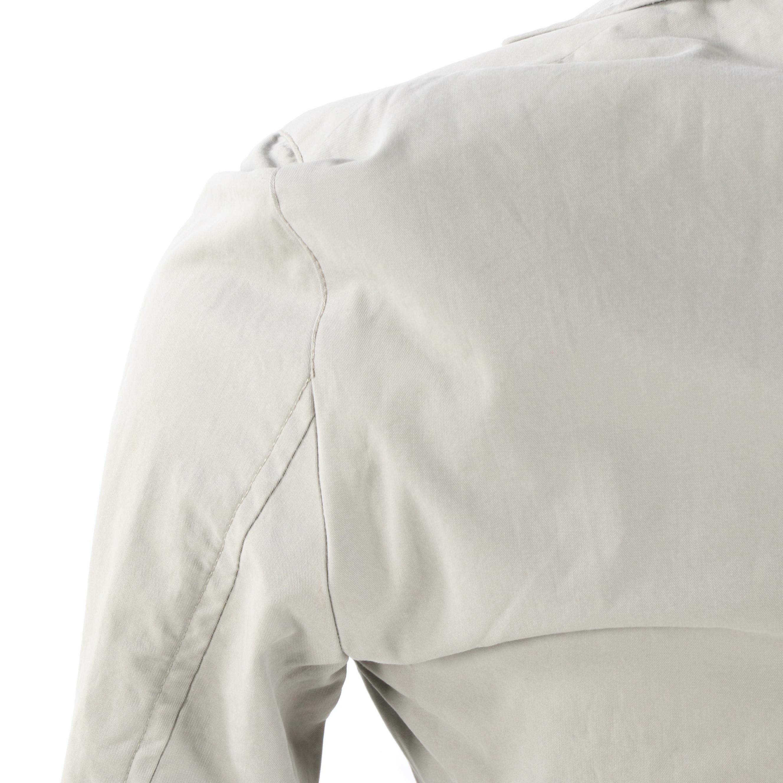 Men's Prada Grey Cotton-Poplin Blazer, Made in Italy