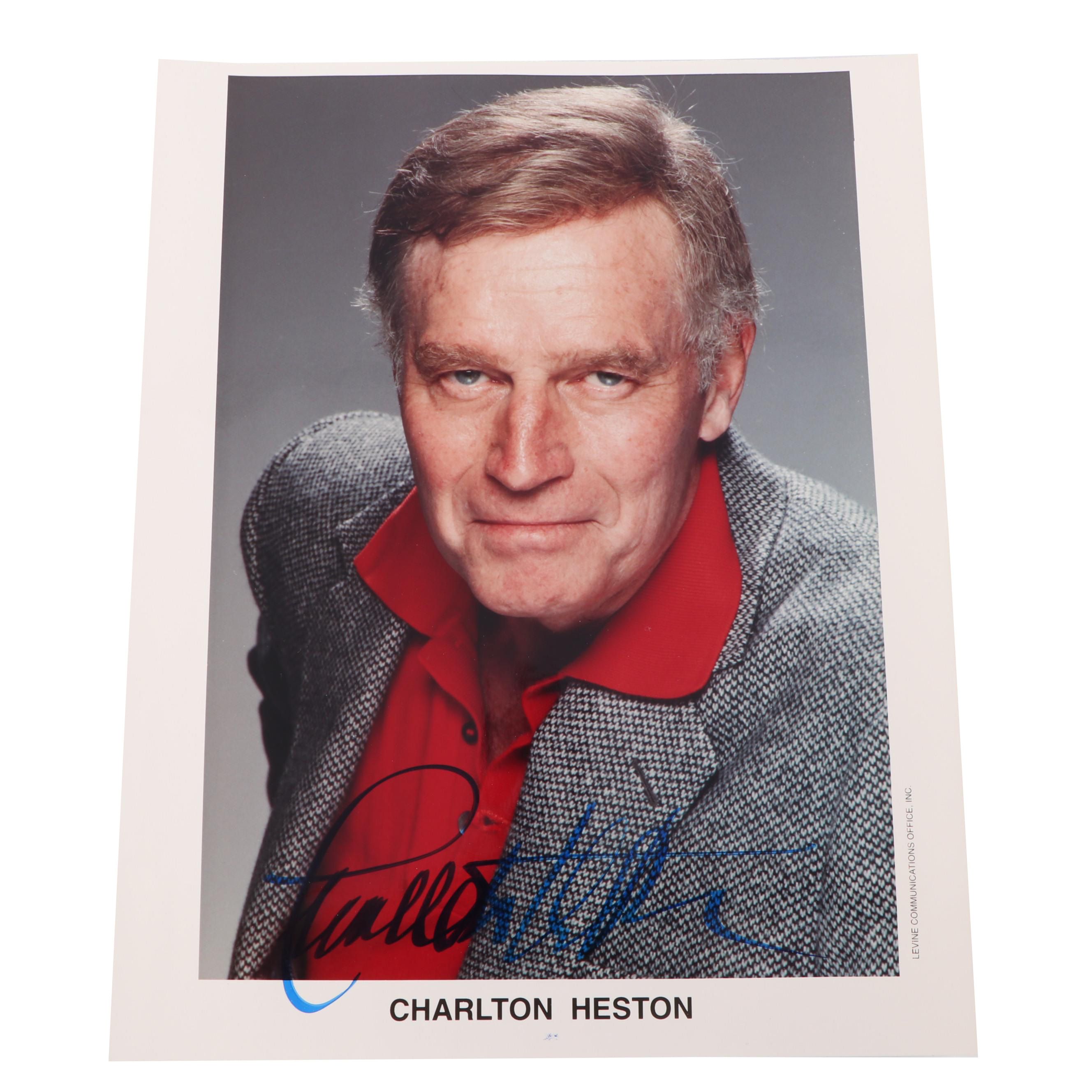 Charlton Heston Autographed Photograph