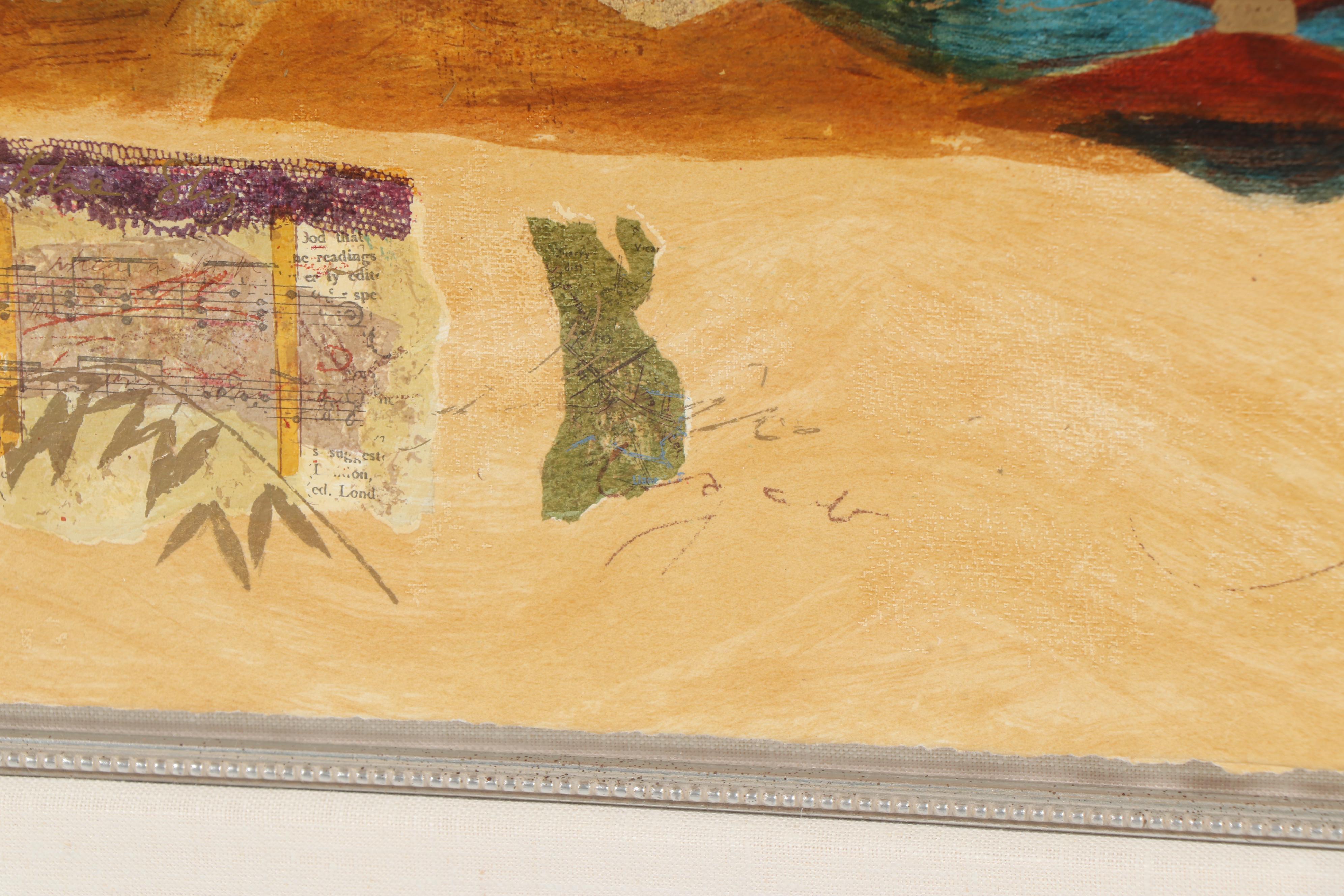 Roy Fairchild-Woodard Embellished Serigraph "Big Blue Sky"