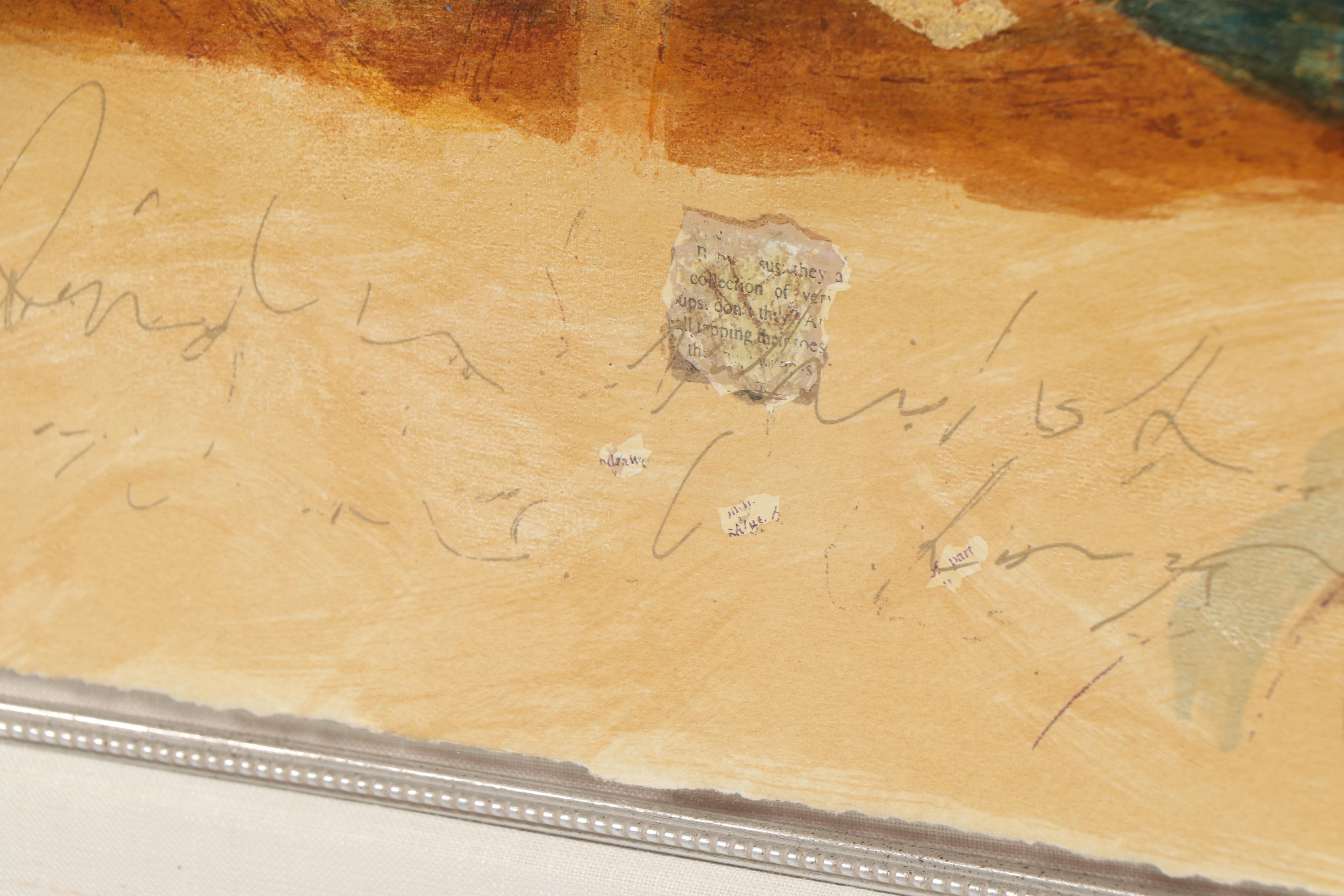 Roy Fairchild-Woodard Embellished Serigraph "Big Blue Sky"