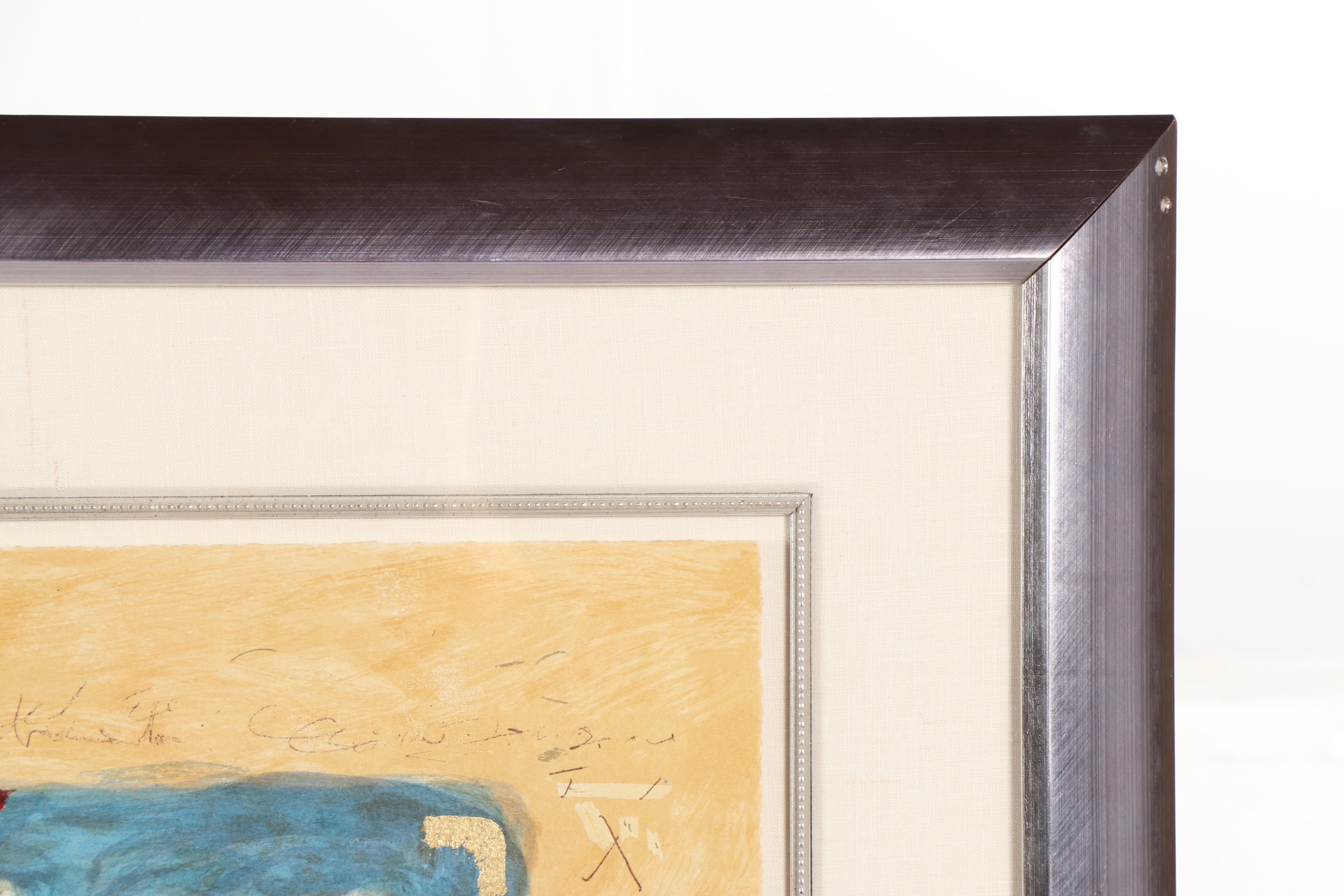 Roy Fairchild-Woodard Embellished Serigraph "Big Blue Sky"