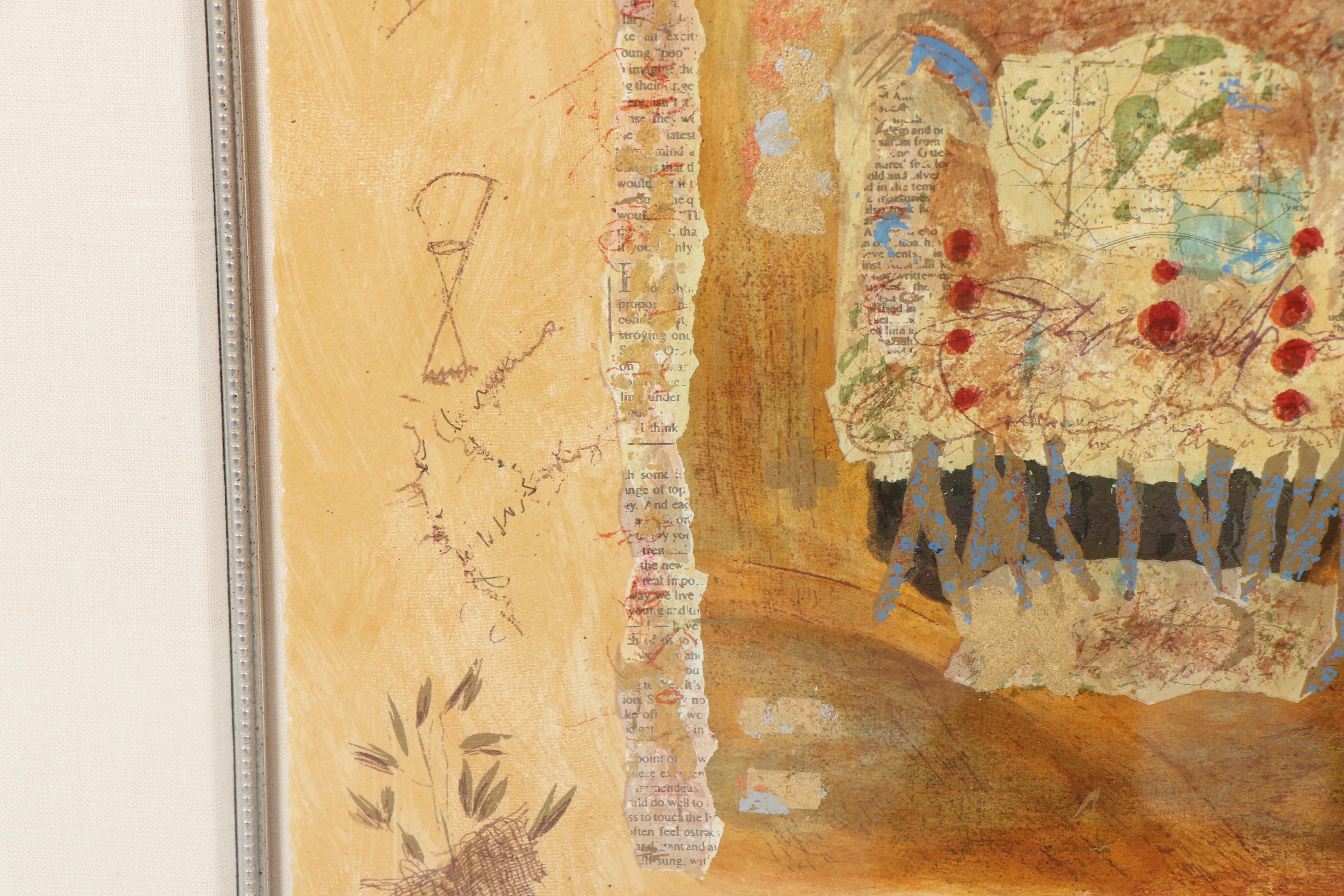 Roy Fairchild-Woodard Embellished Serigraph "Big Blue Sky"