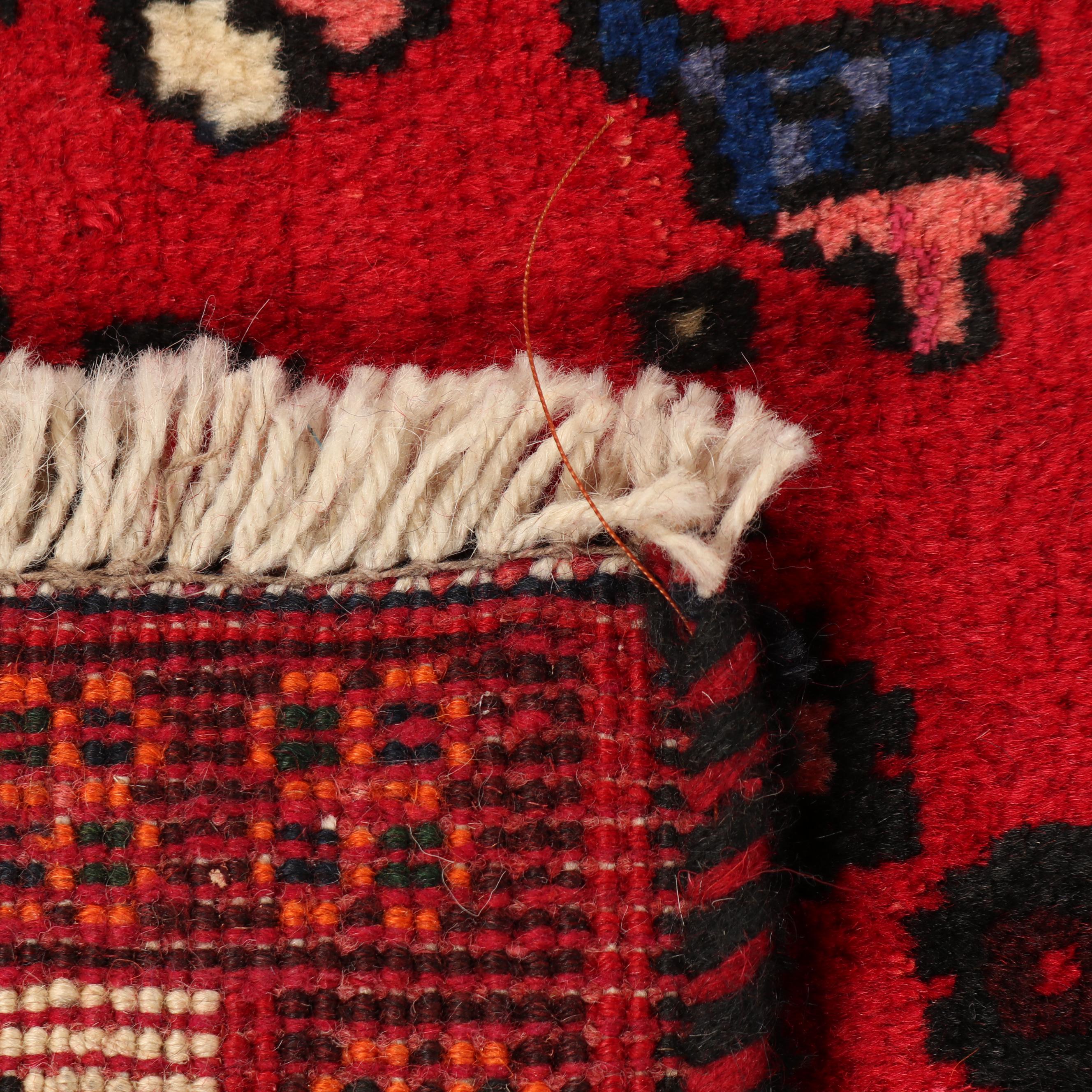 Hand-Knotted Persian Qashqai Wool Rug