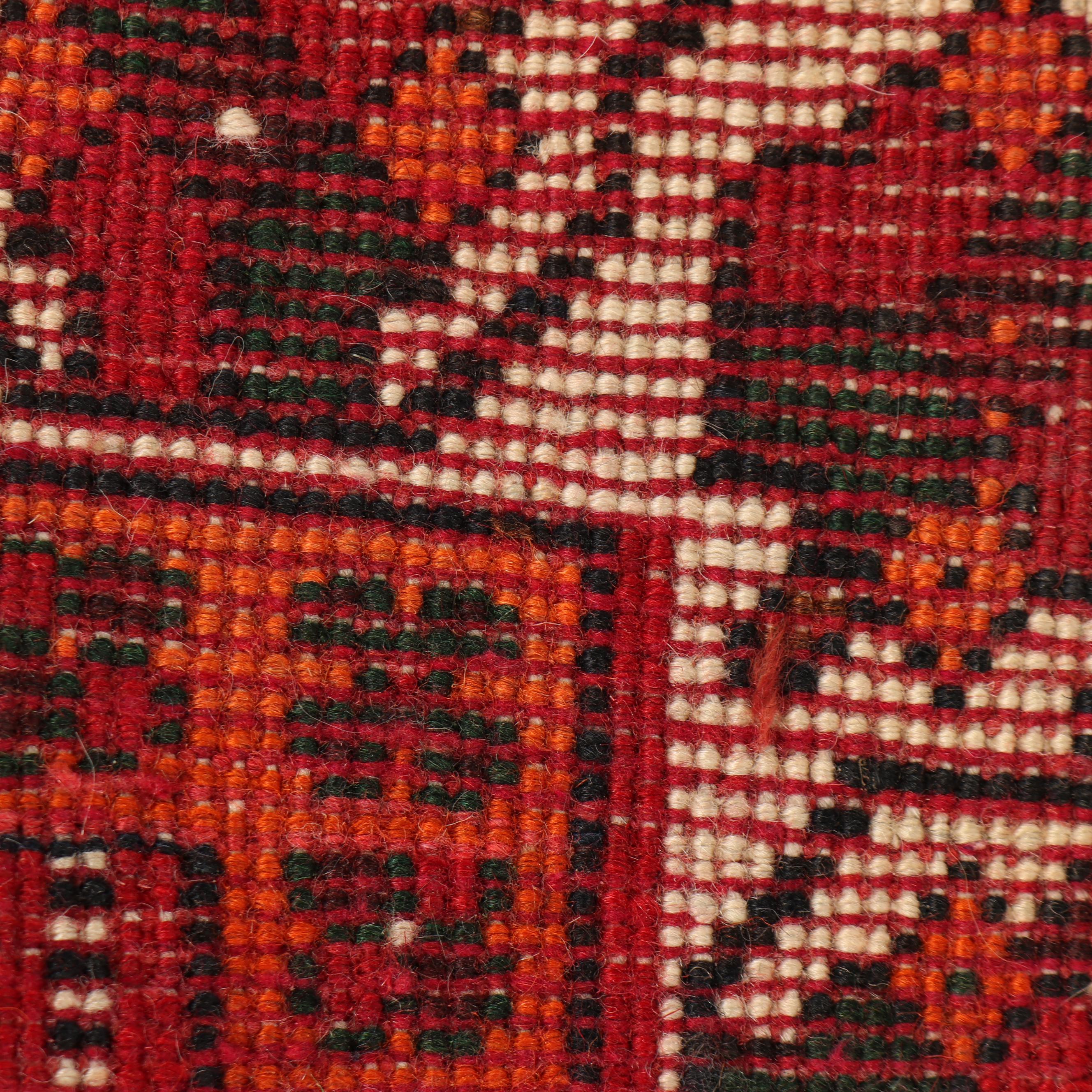 Hand-Knotted Persian Qashqai Wool Rug