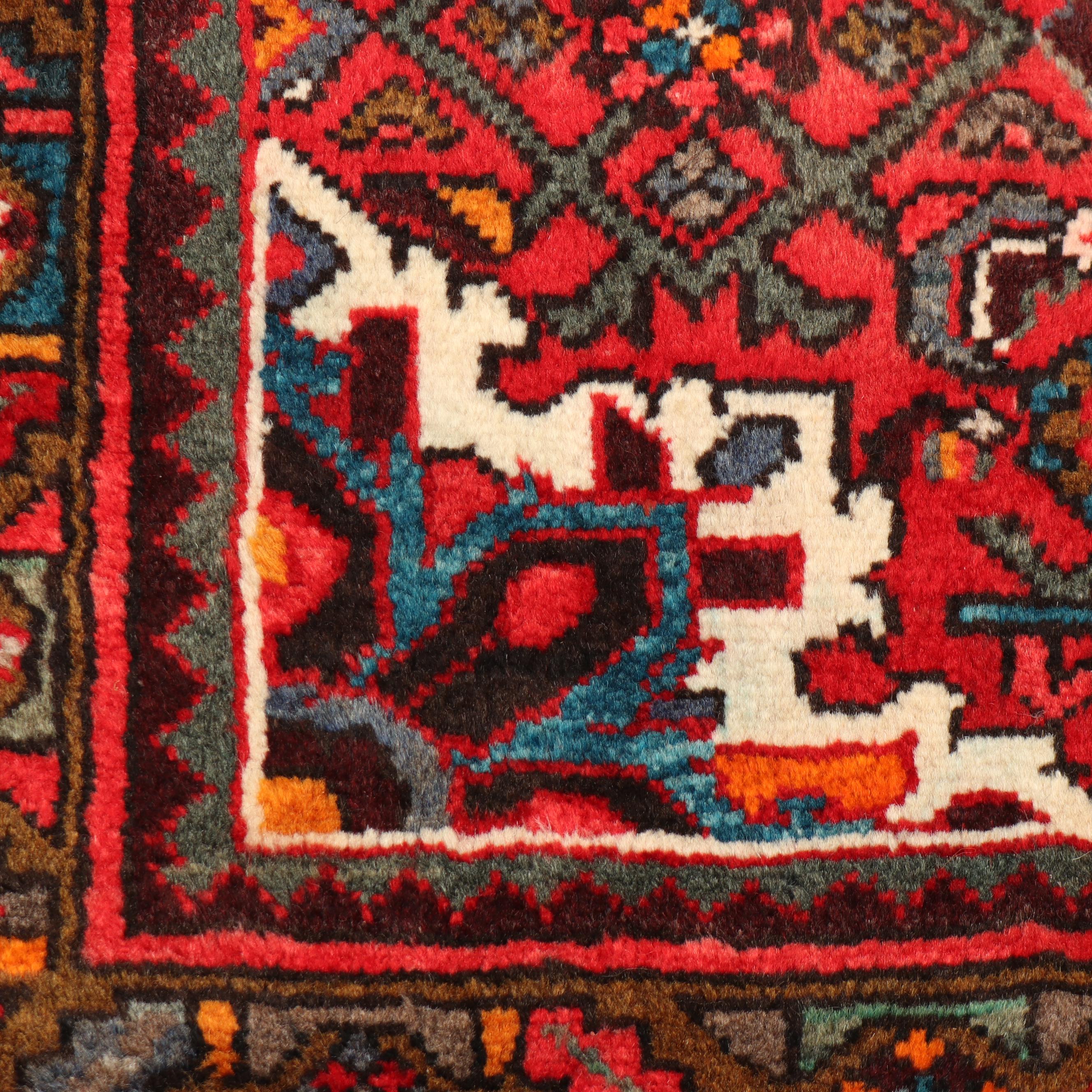 Hand-Knotted Persian Jokar Wool Long Rug
