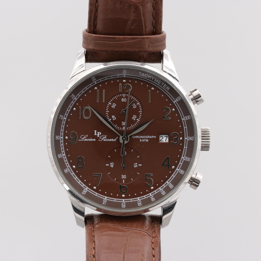 Lucien Piccard Montilla Stainless Steel Quartz Chronograph Wristwatch