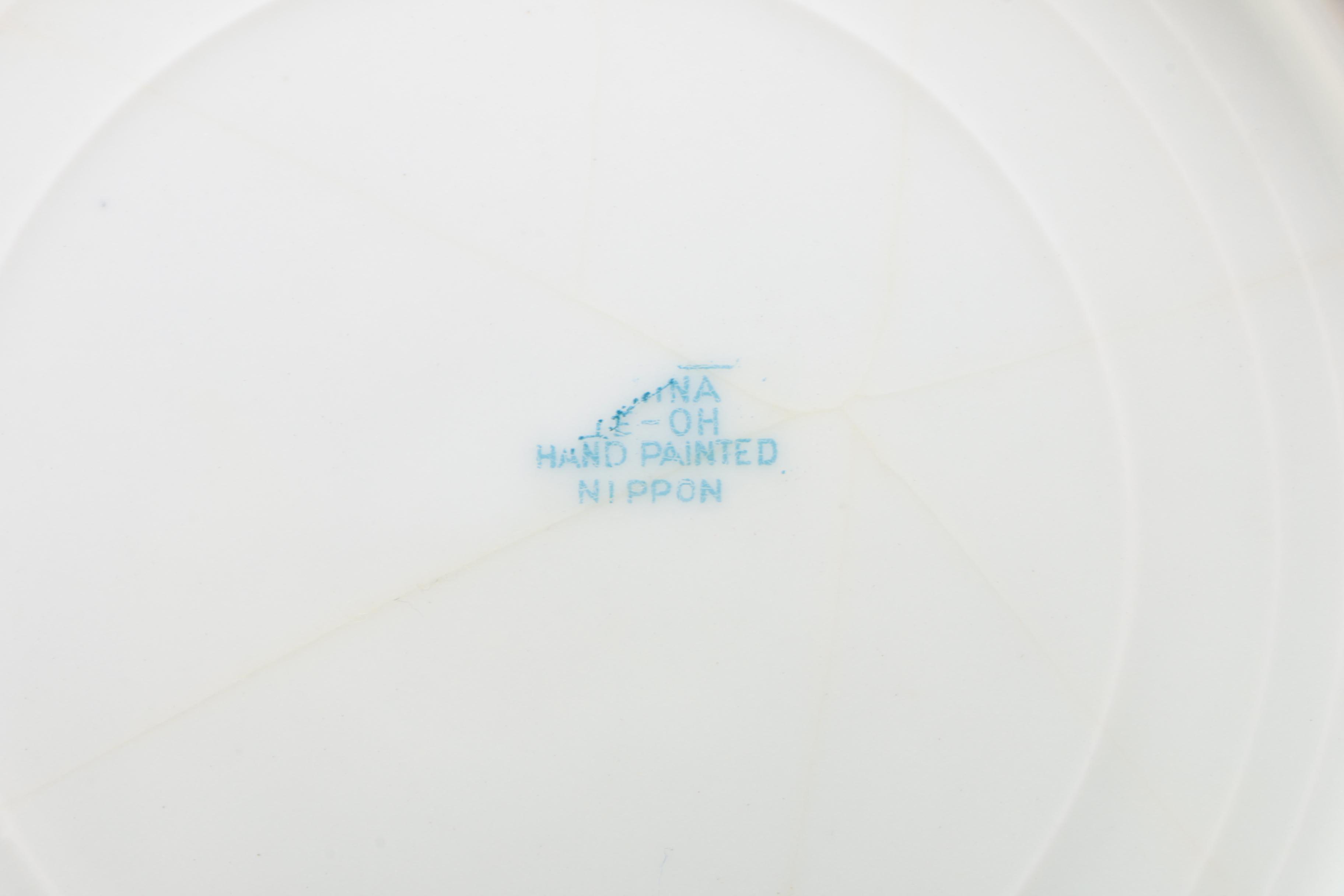 Royal Kinran and Te-Oh Hand-Painted Nippon Porcelain Bowls, Early 20th Century