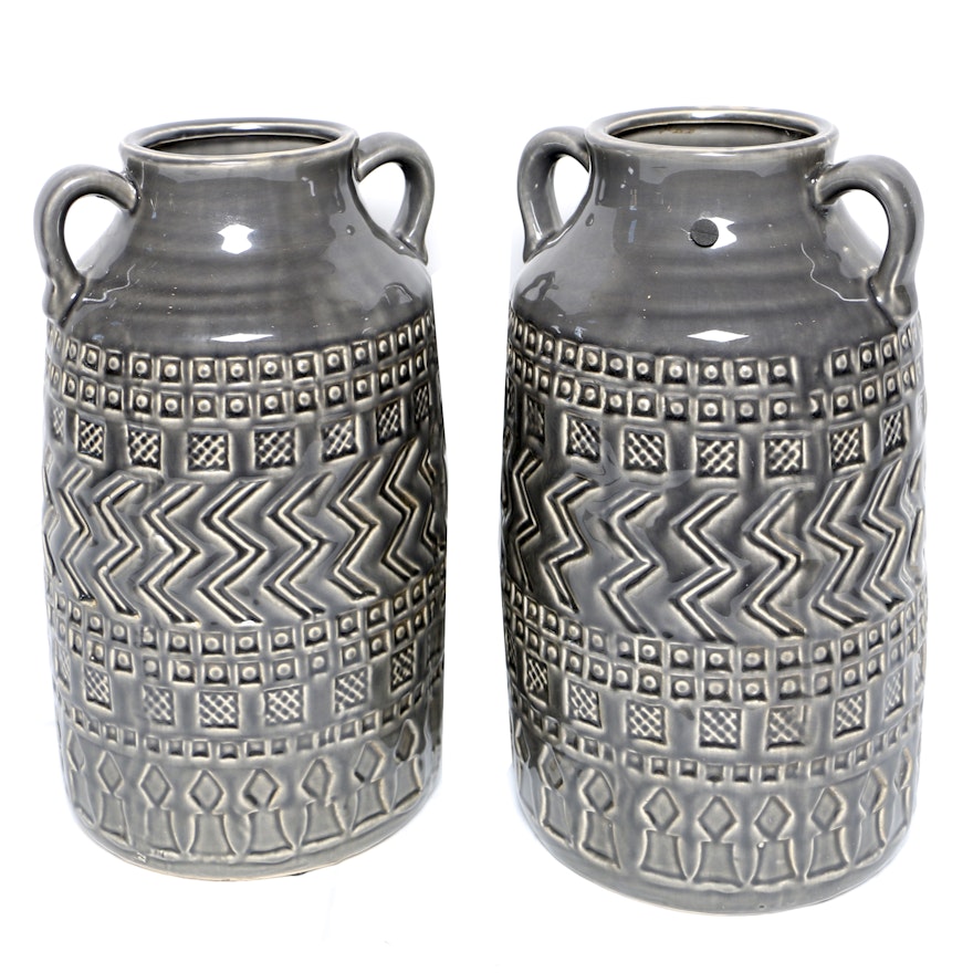 Incised Ceramic Vases