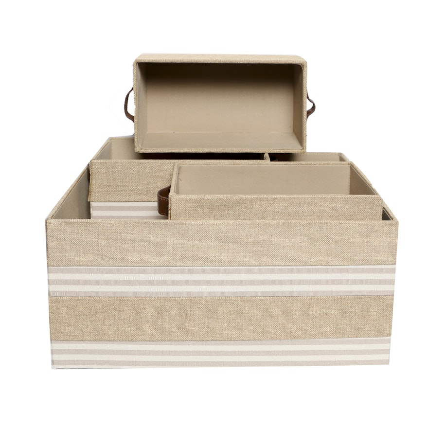 Fabric Covered Storage Boxes