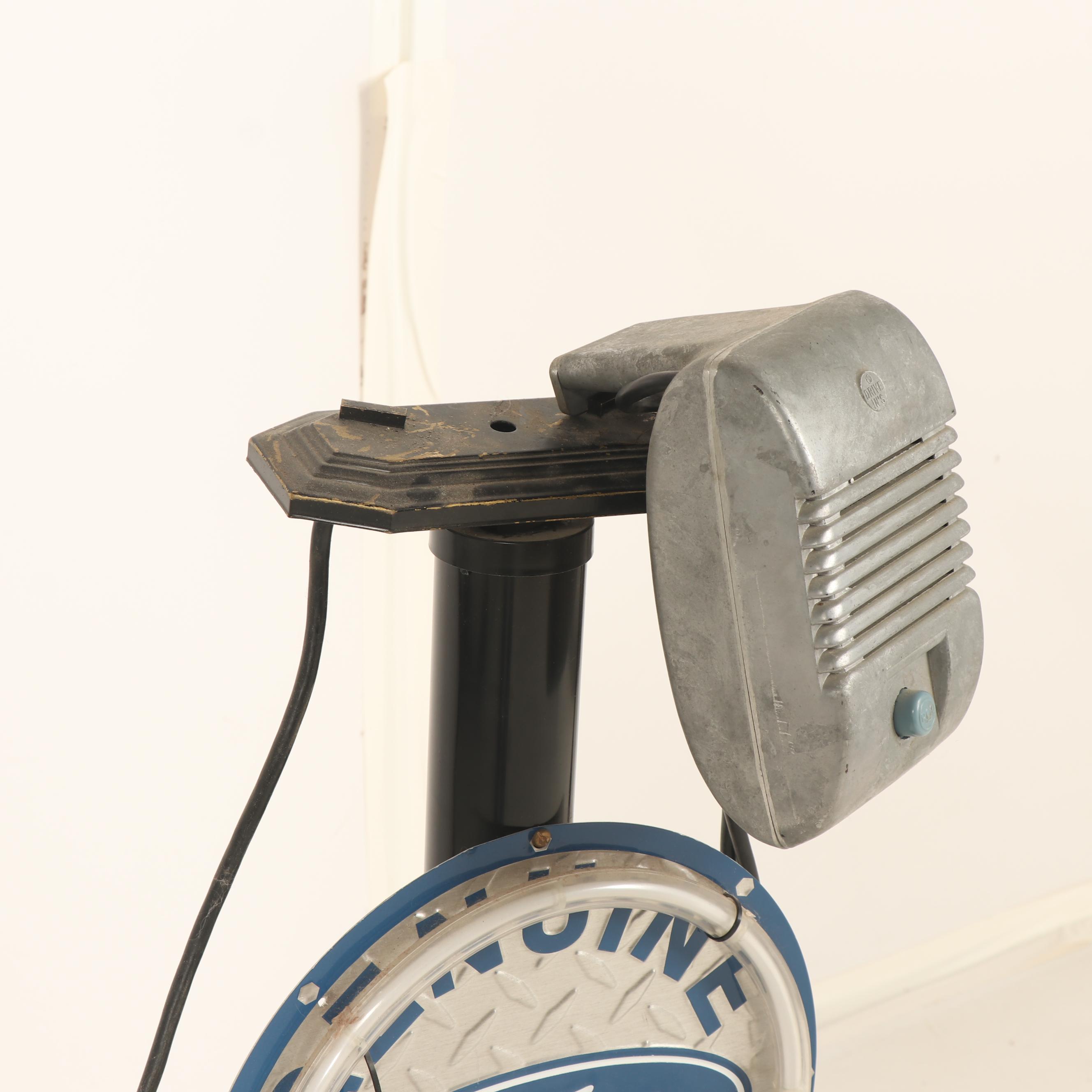 Genuine Ford Parts Service Station Call Center with RCA Microphones, Vintage
