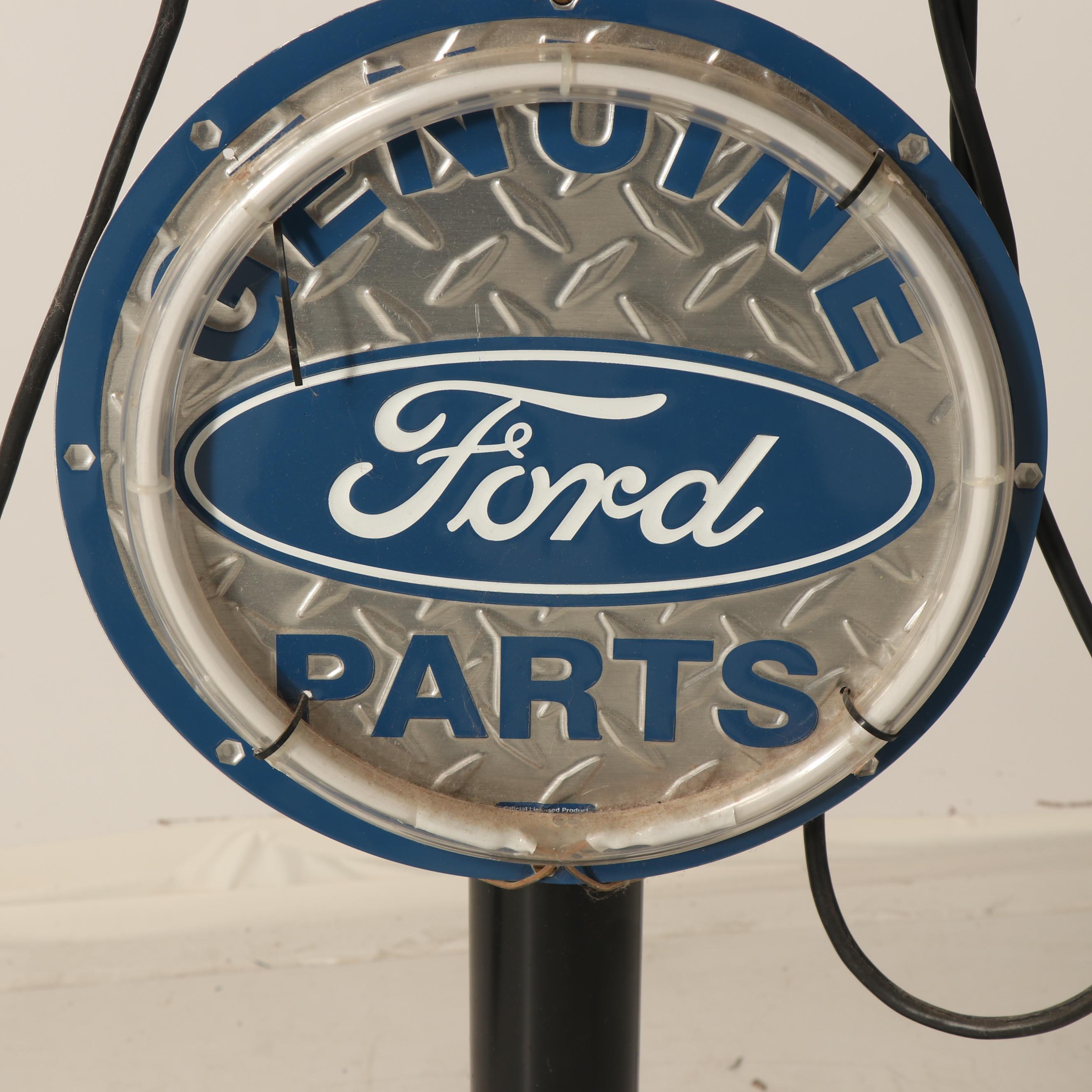 Genuine Ford Parts Service Station Call Center with RCA Microphones, Vintage