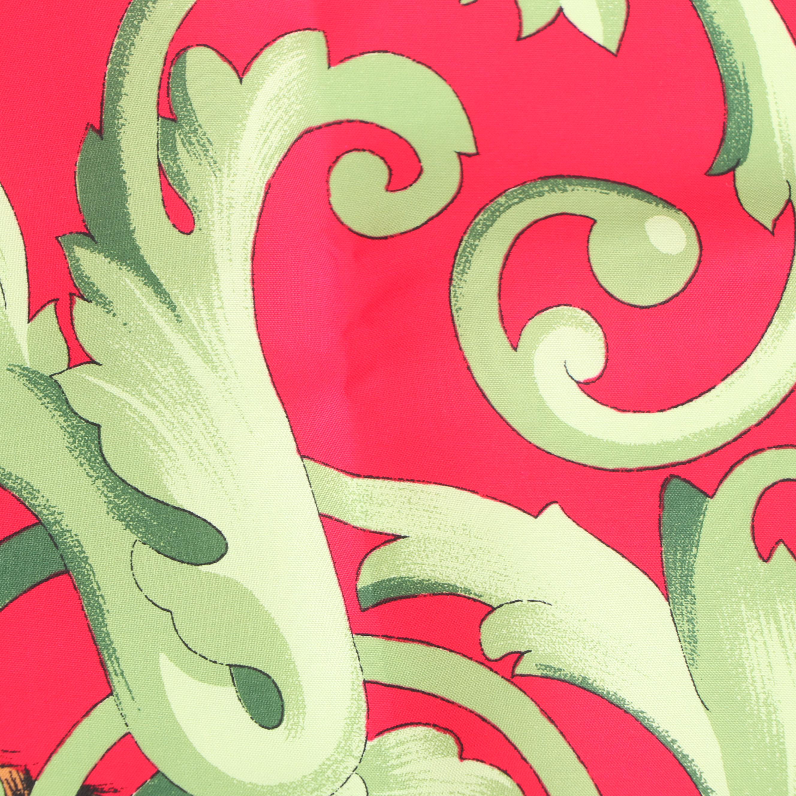 Jim Thompson Tiger Print Thai Silk Scarf with Hand-Rolled Stitched Edge