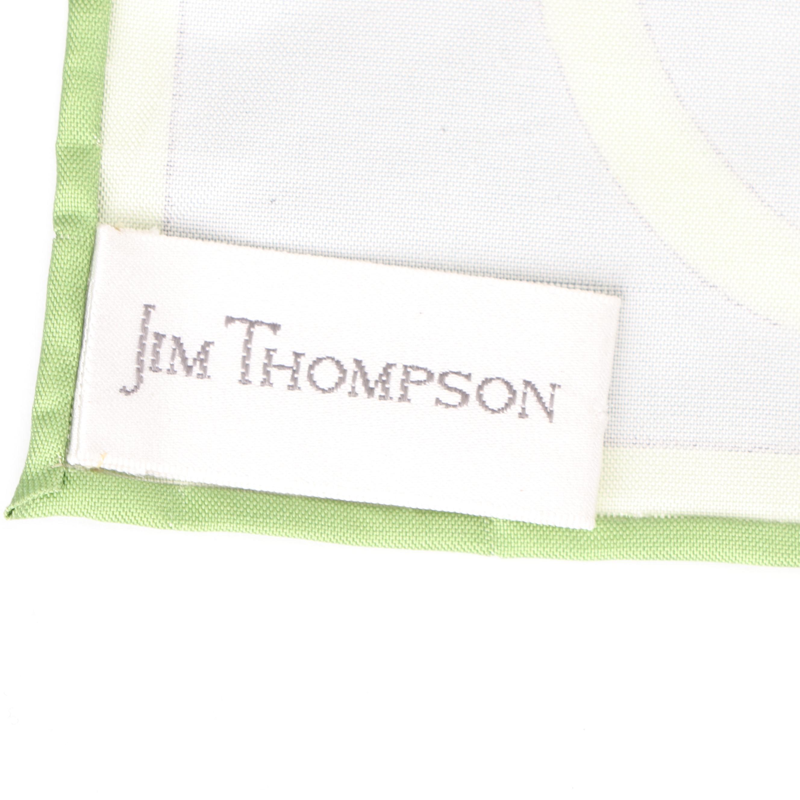 Jim Thompson Tiger Print Thai Silk Scarf with Hand-Rolled Stitched Edge