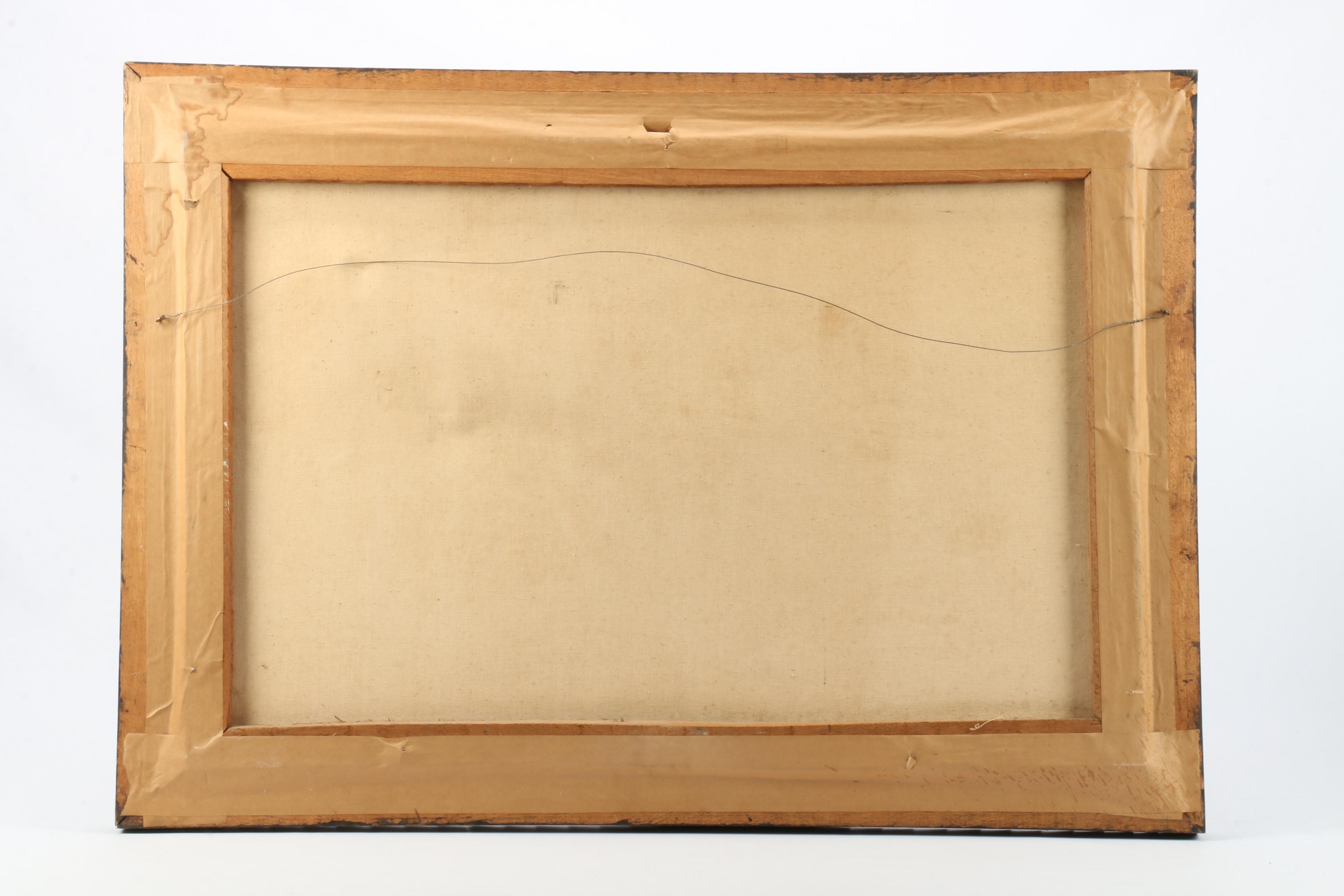 Mid Century Oil Painting of South American Street Scene