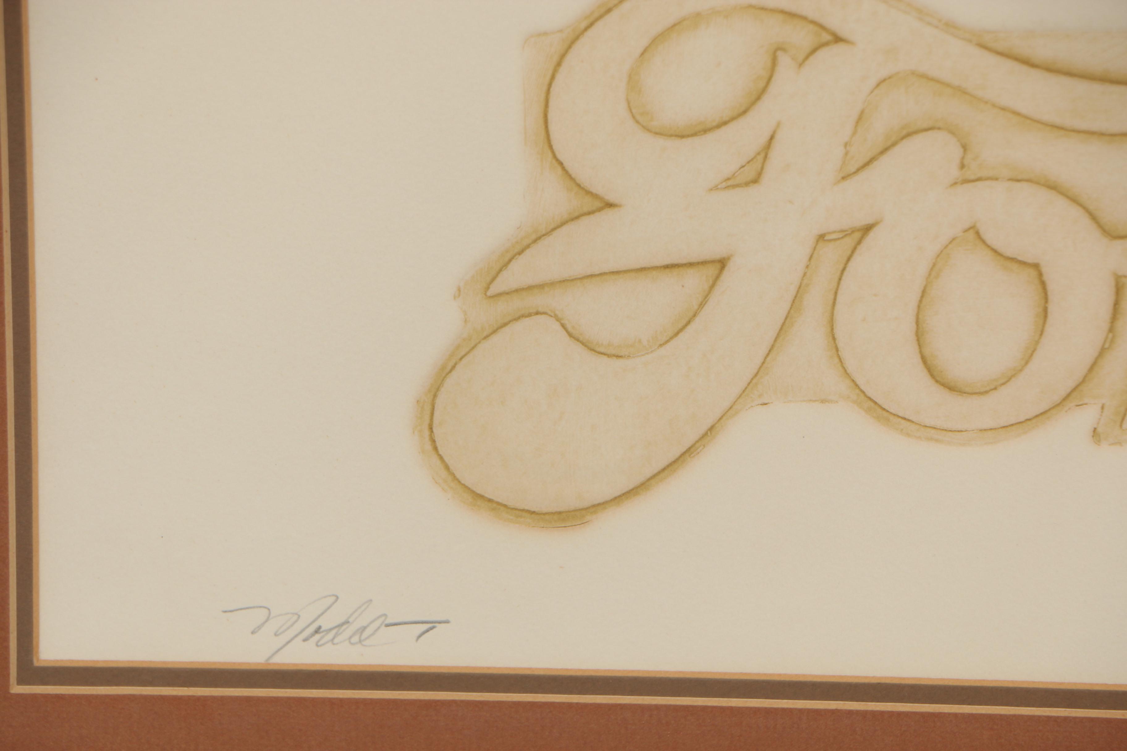 Mark Groseclose Etching "Model T"