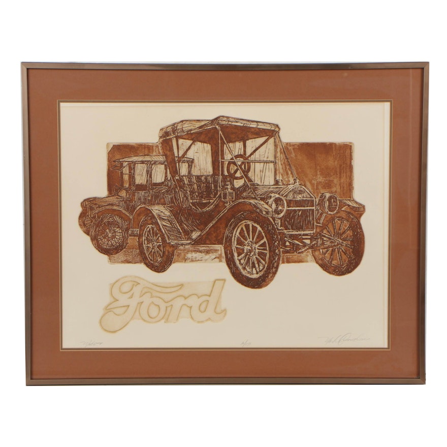 Mark Groseclose Etching "Model T"